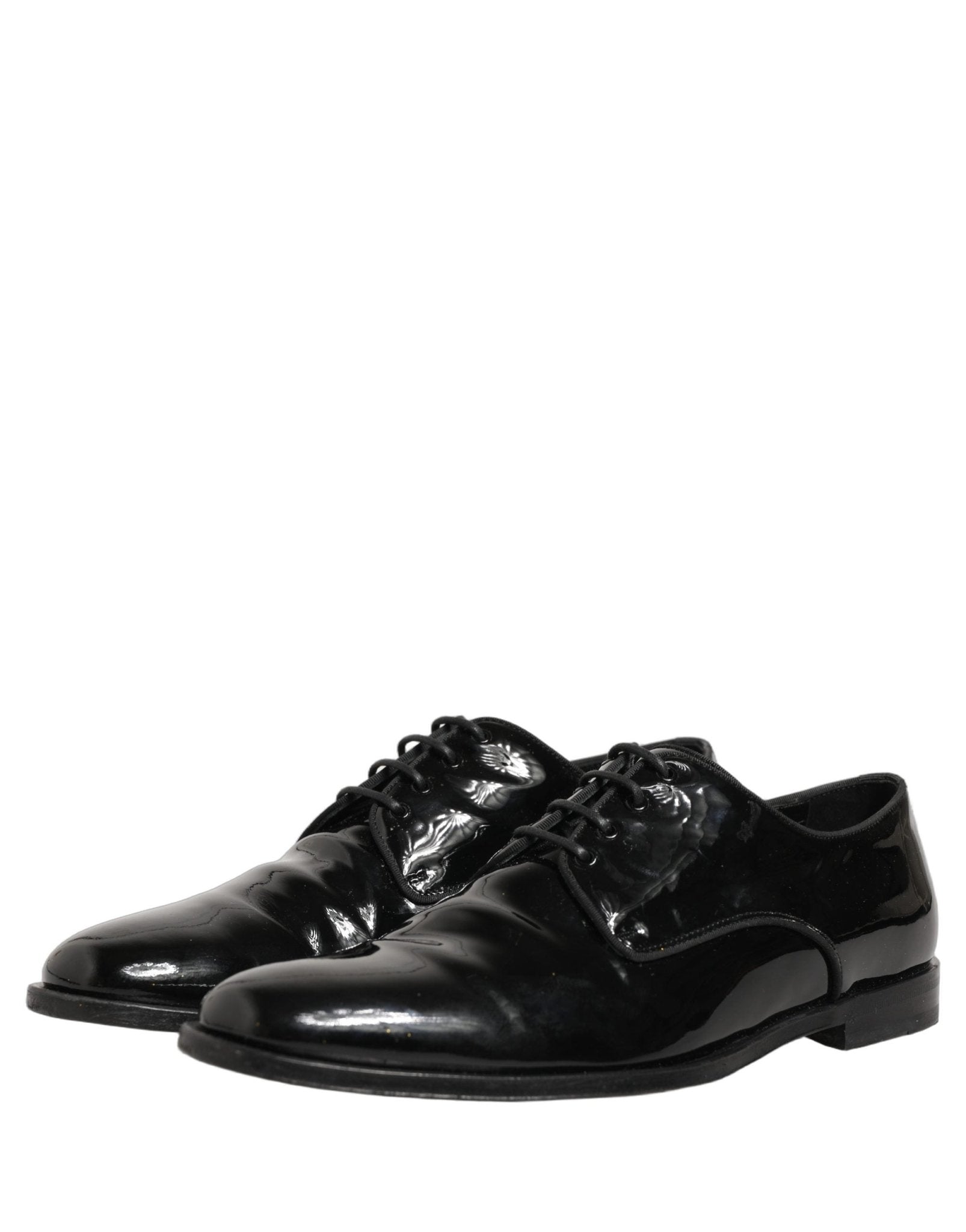 Dolce & Gabbana Black Leather Lace Up Derby Dress Formal Shoes - RIMODA