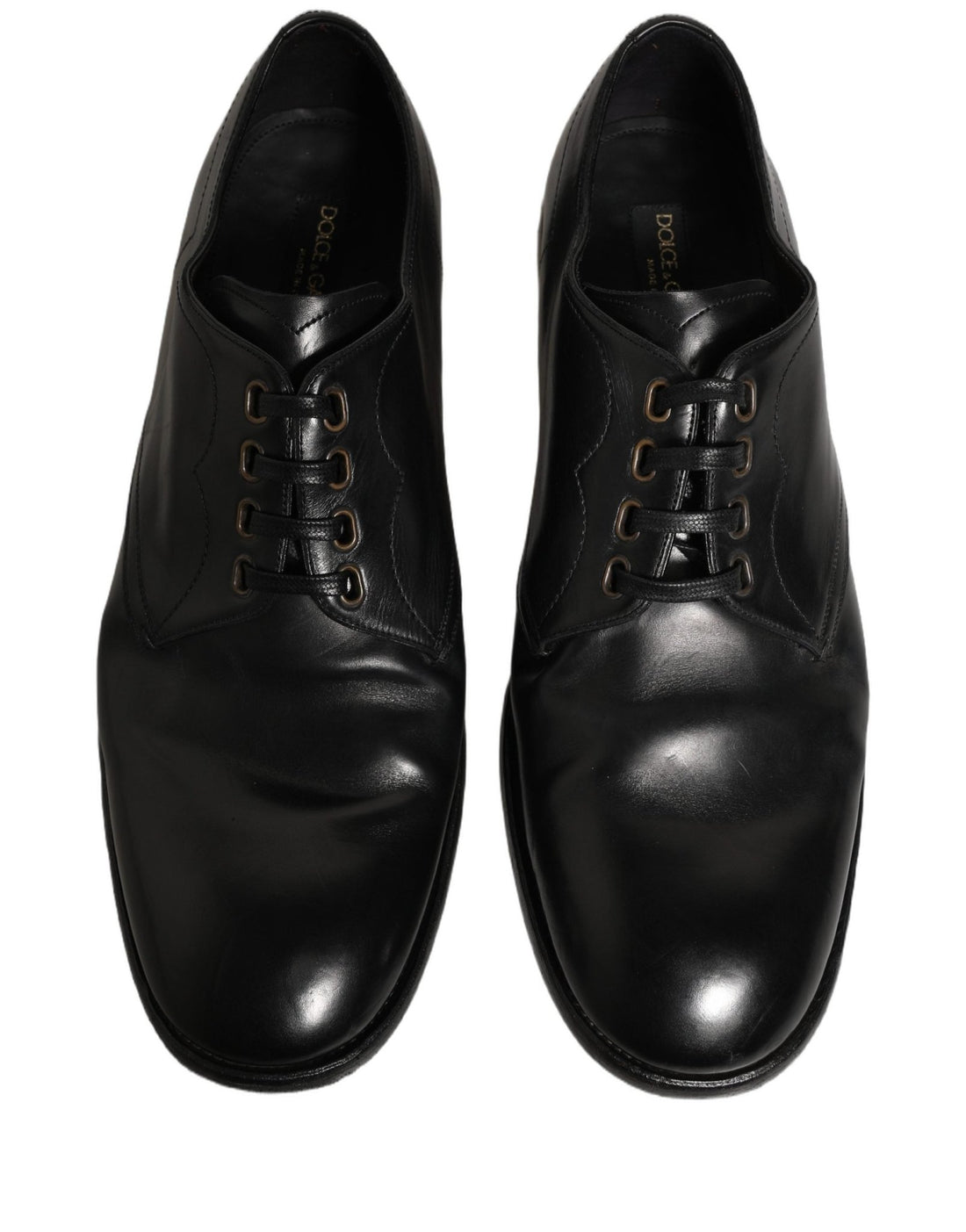 Dolce & Gabbana Black Leather Lace Up Derby Dress Formal Shoes - RIMODA