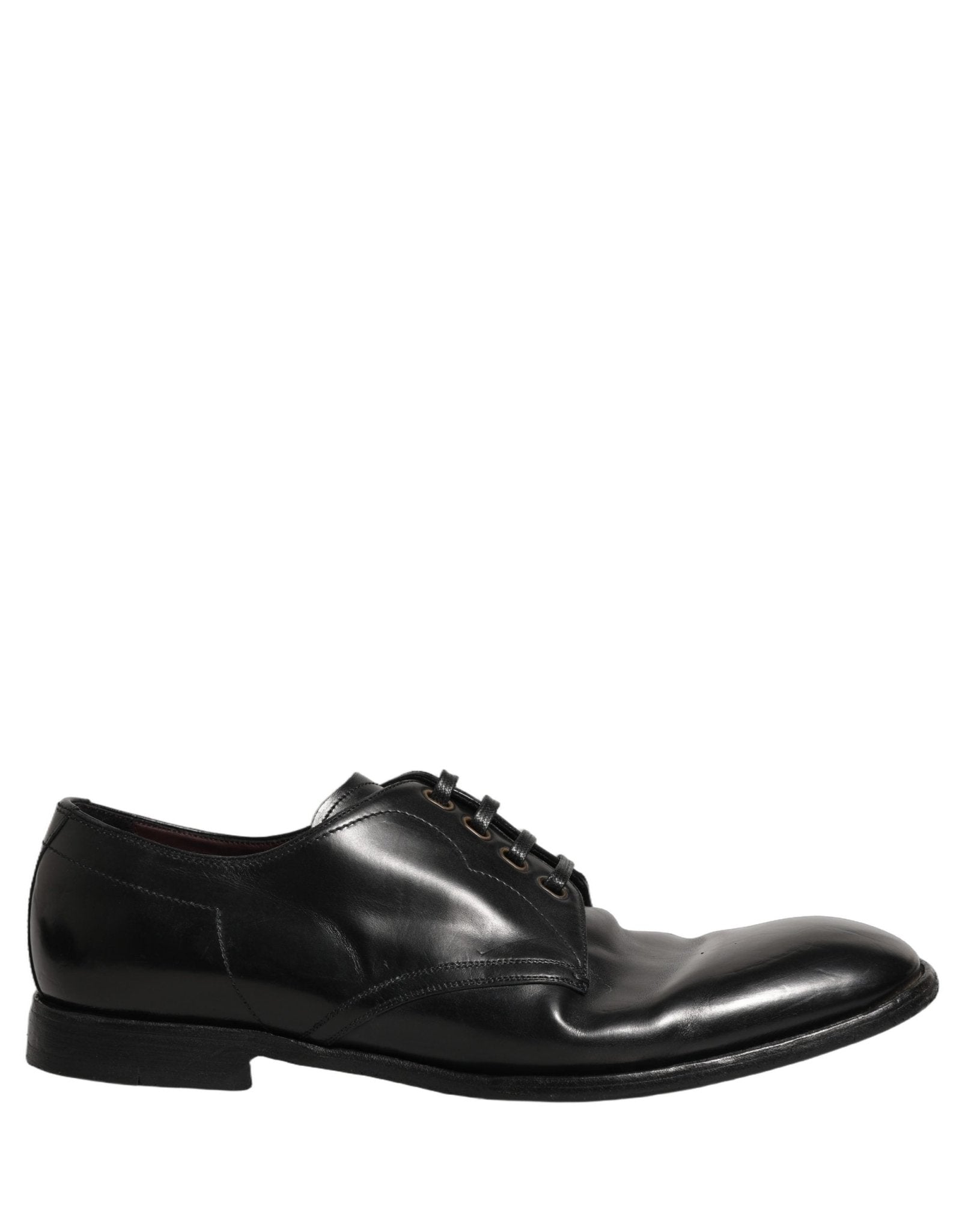 Dolce & Gabbana Black Leather Lace Up Derby Dress Formal Shoes - RIMODA