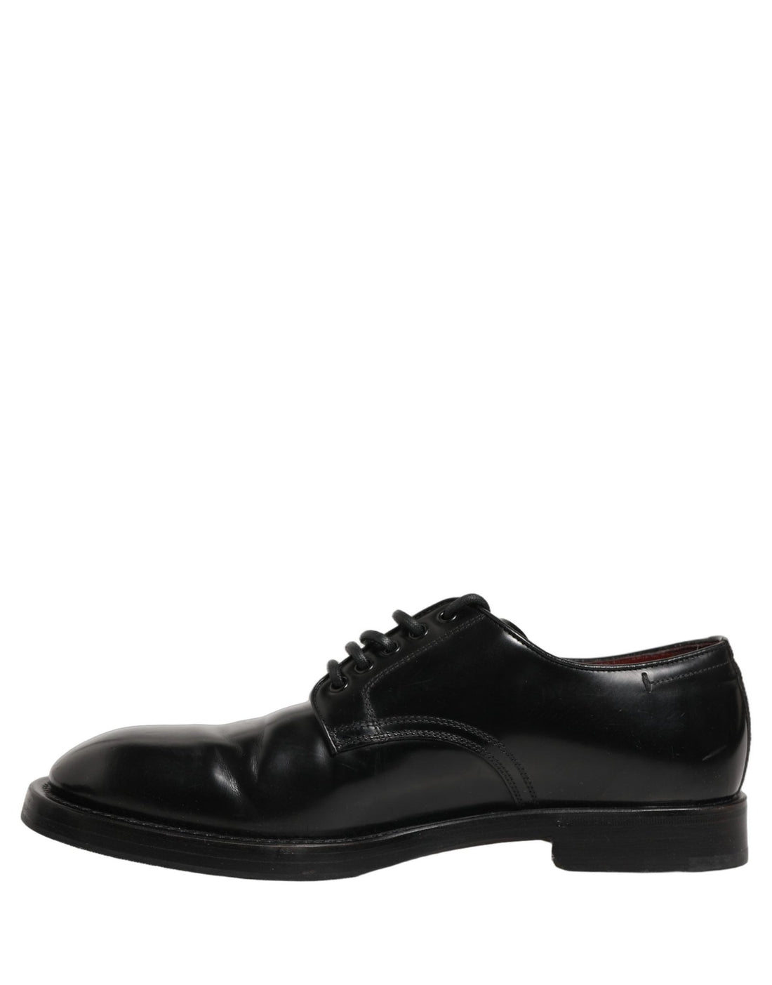Dolce & Gabbana Black Leather Lace Up Derby Dress Men Shoes - RIMODA