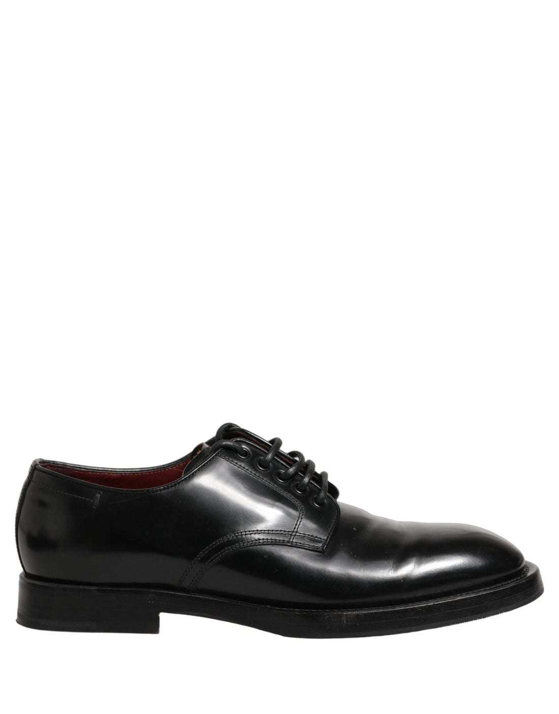 Dolce & Gabbana Black Leather Lace Up Derby Dress Men Shoes - RIMODA