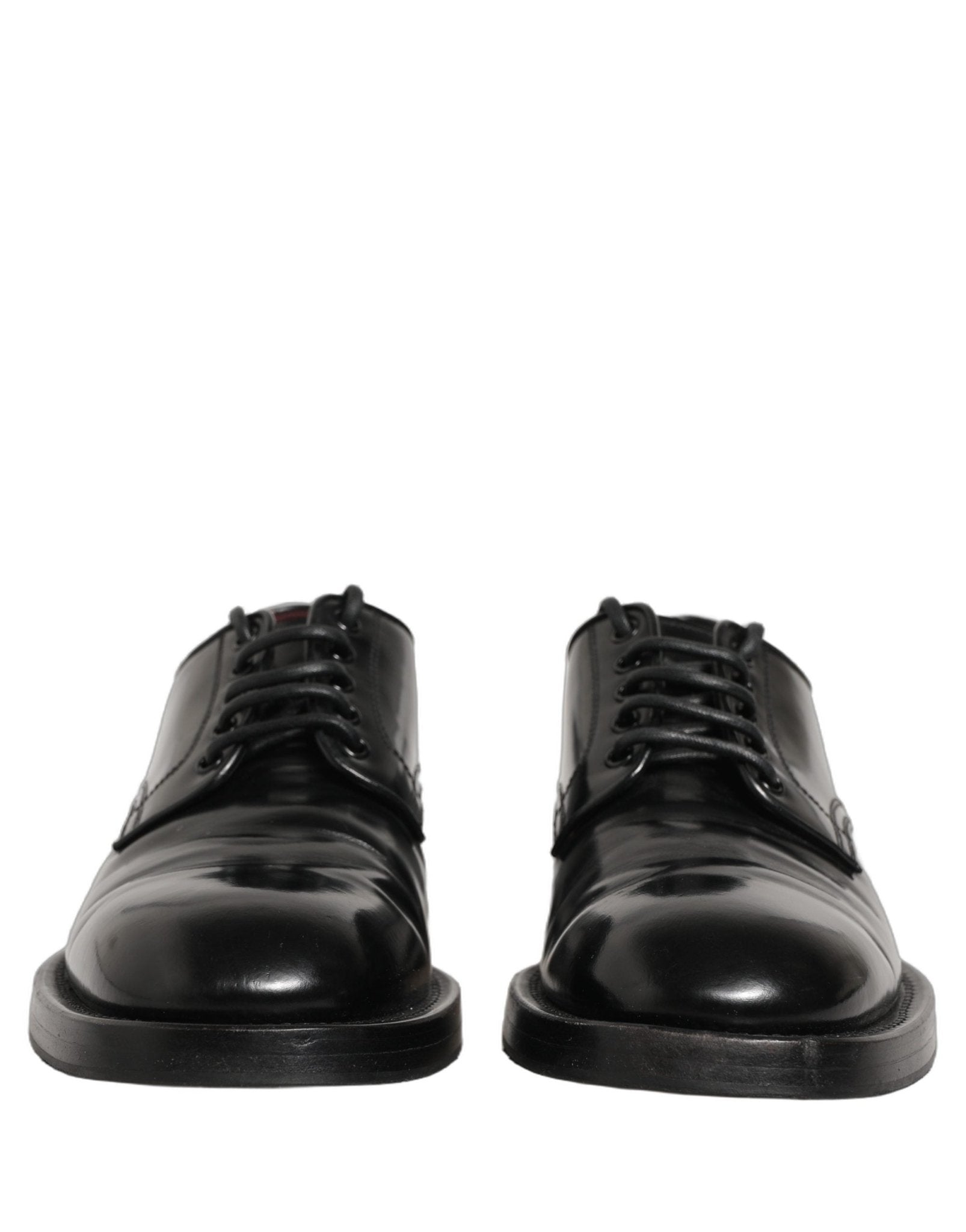 Dolce & Gabbana Black Leather Lace Up Derby Dress Men Shoes - RIMODA