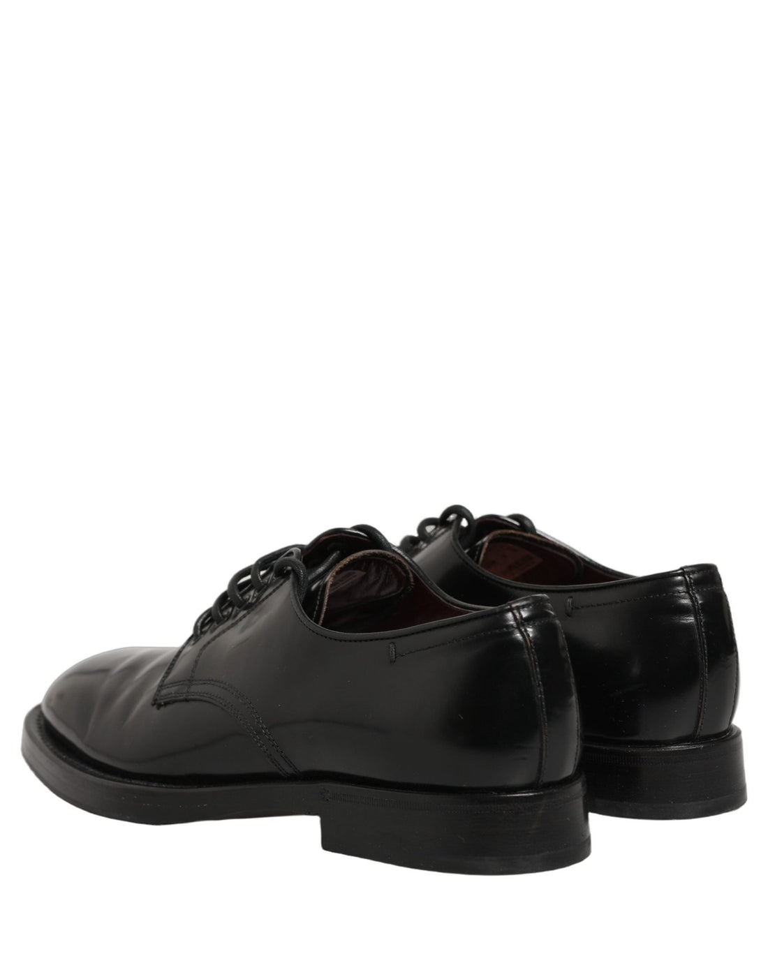 Dolce & Gabbana Black Leather Lace Up Derby Dress Men Shoes - RIMODA