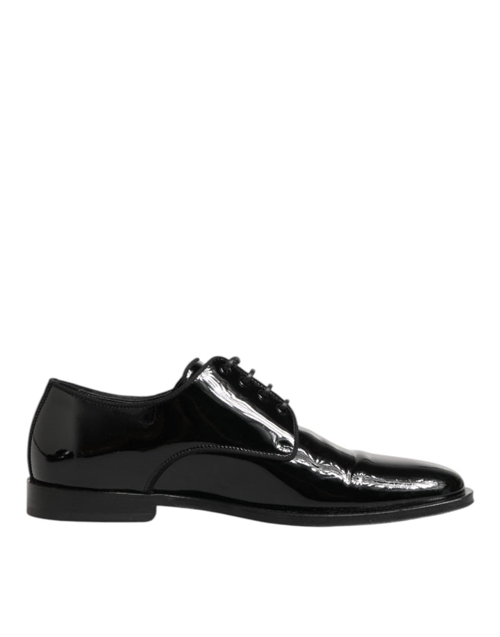Dolce & Gabbana Black Leather Lace Up Derby Formal Dress Shoes - RIMODA
