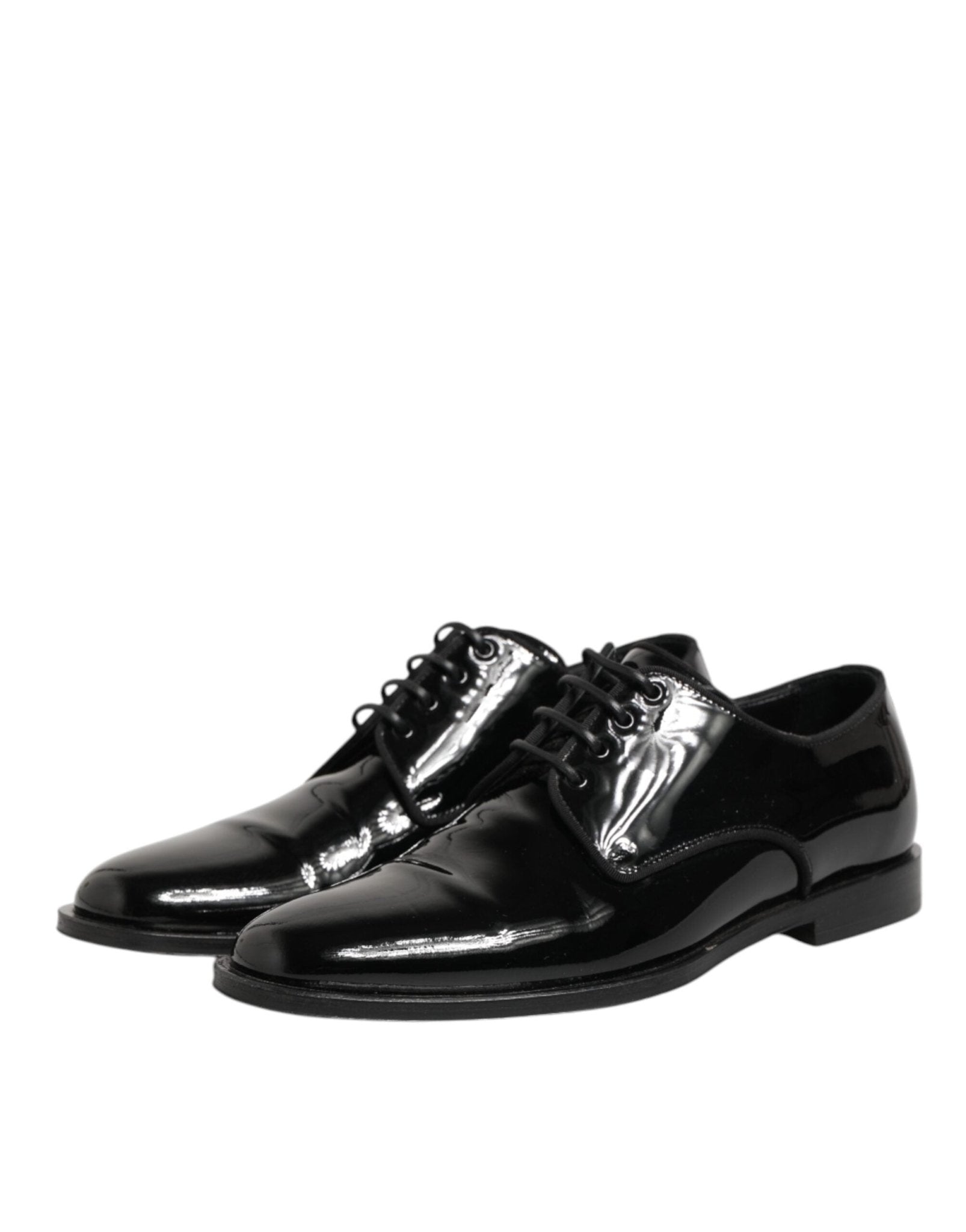 Dolce & Gabbana Black Leather Lace Up Derby Formal Dress Shoes - RIMODA