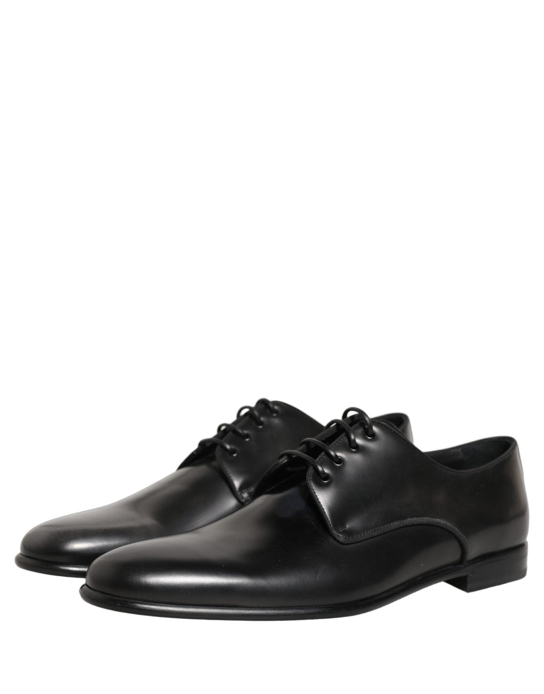 Dolce & Gabbana Black Leather Men Derby Dress Formal Shoes - RIMODA