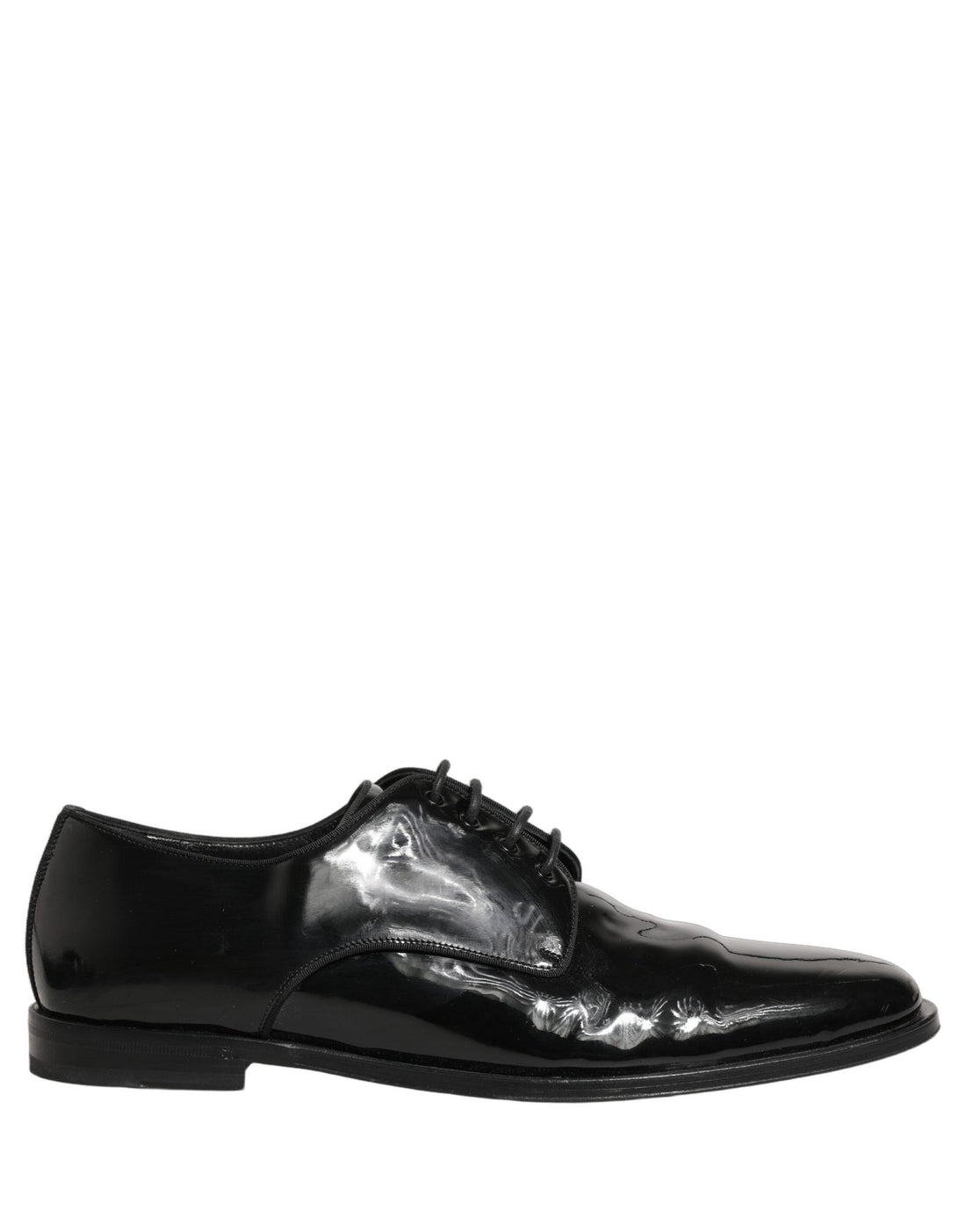 Dolce & Gabbana Black Leather Men Derby Dress Formal Shoes - RIMODA