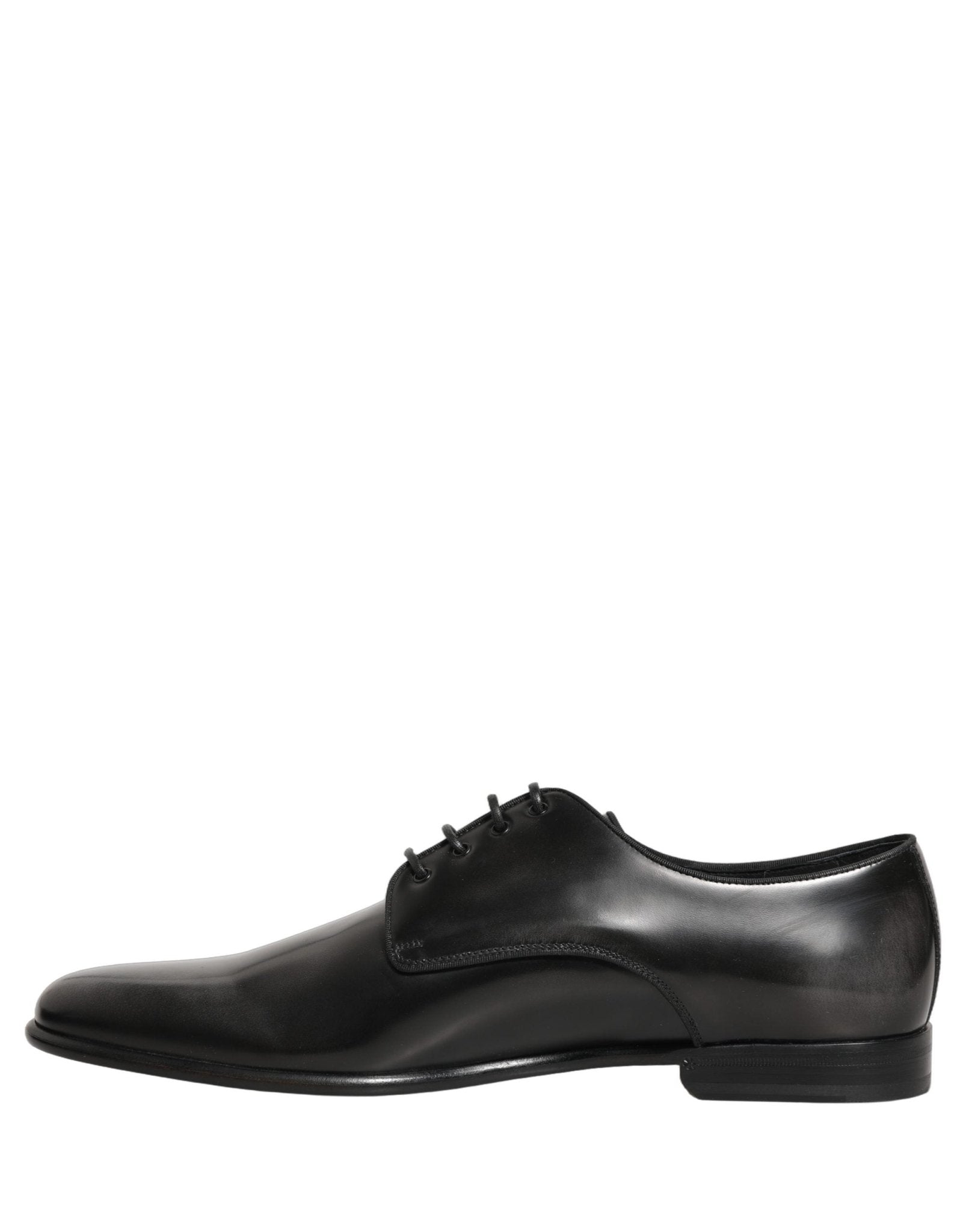 Dolce & Gabbana Black Leather Men Derby Dress Formal Shoes - RIMODA
