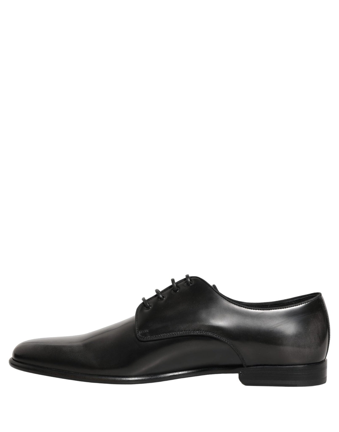 Dolce & Gabbana Black Leather Men Derby Dress Formal Shoes - RIMODA