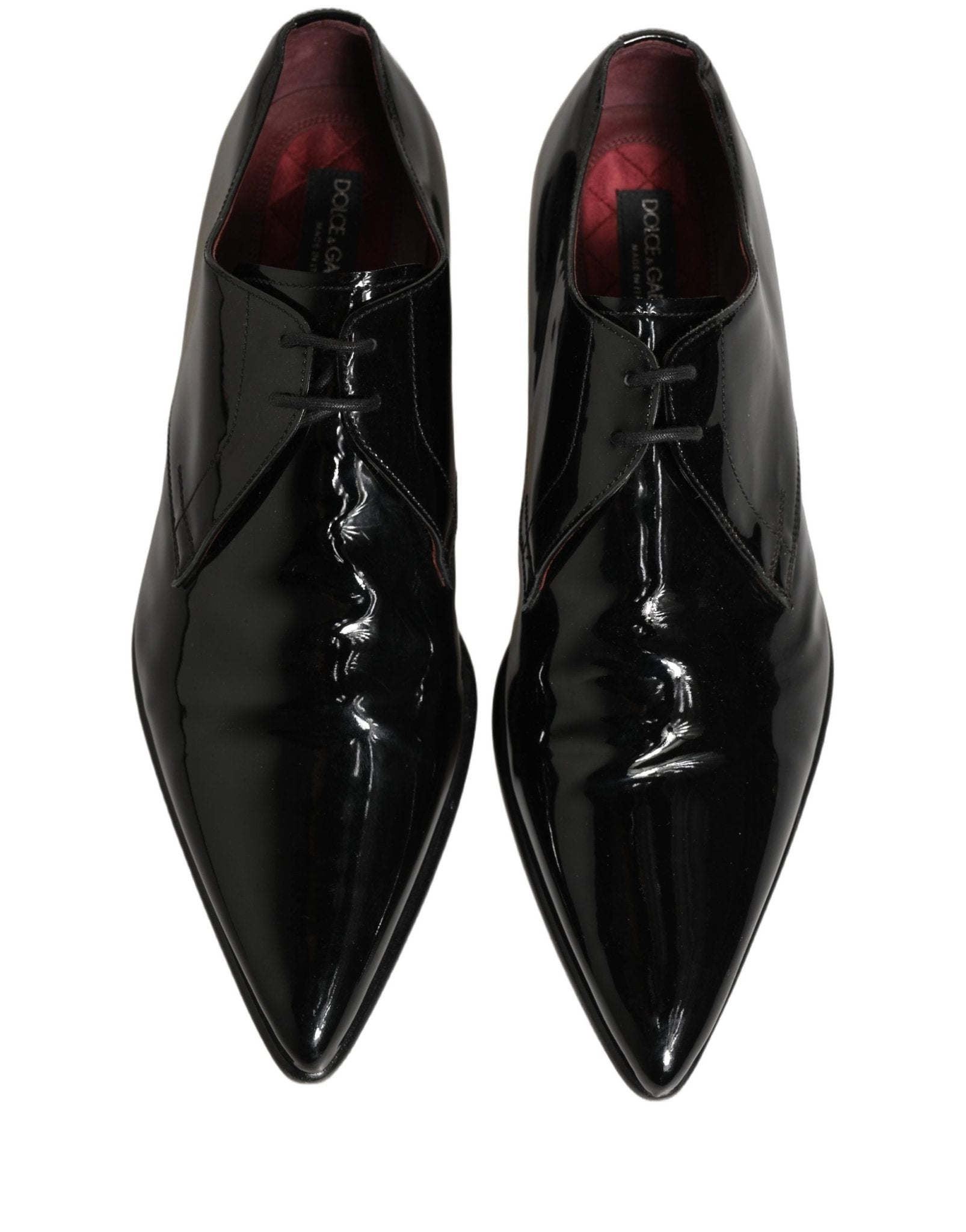 Dolce & Gabbana Black Leather Men Derby Dress Formal Shoes - RIMODA
