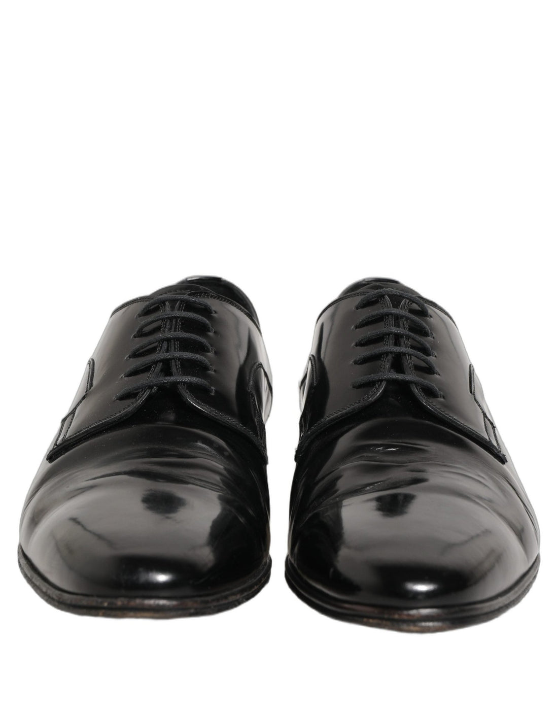Dolce & Gabbana Black Leather Men Derby Dress Formal Shoes - RIMODA