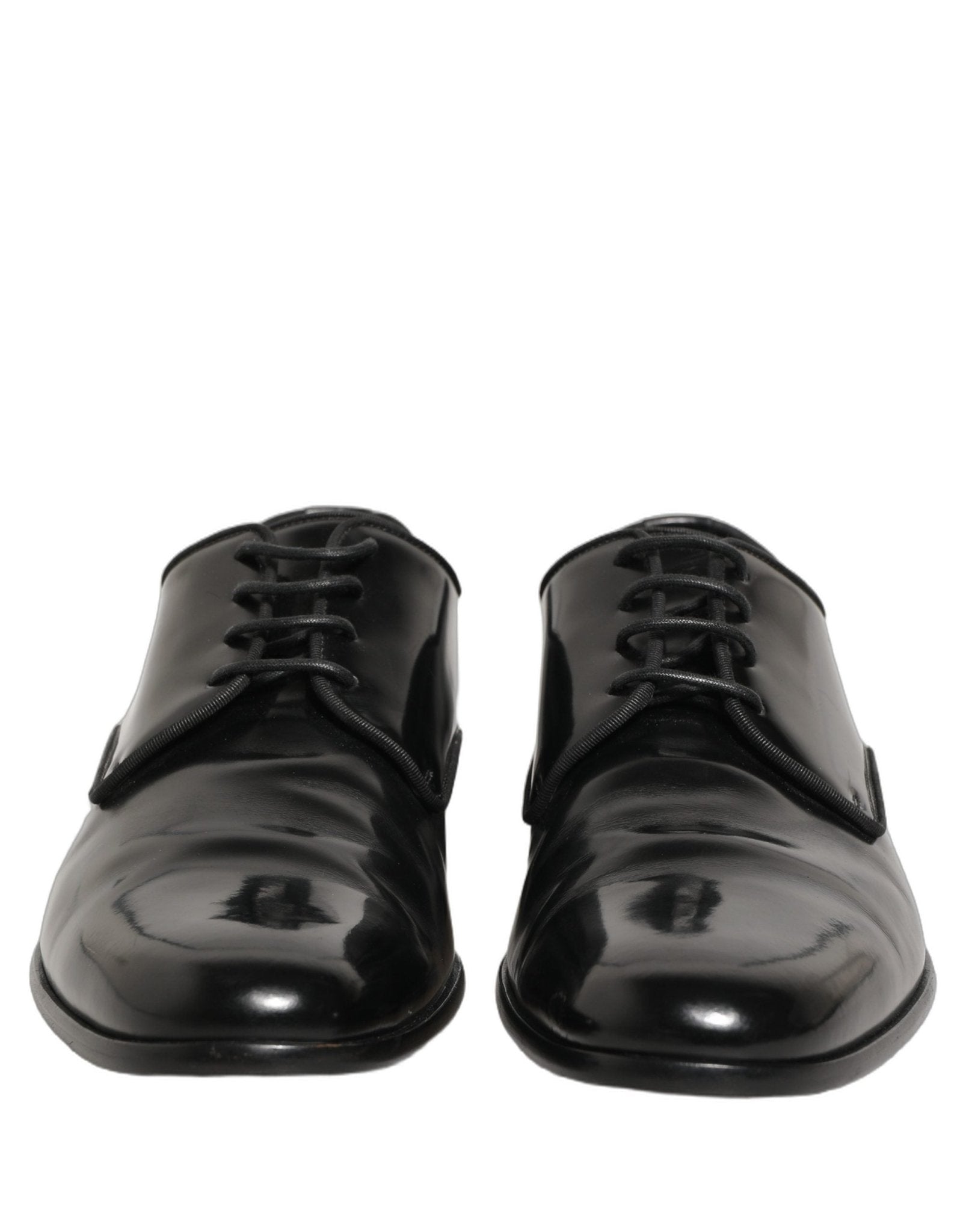 Dolce & Gabbana Black Leather Men Derby Dress Formal Shoes - RIMODA