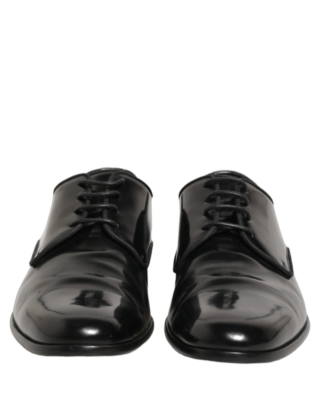 Dolce & Gabbana Black Leather Men Derby Dress Formal Shoes - RIMODA