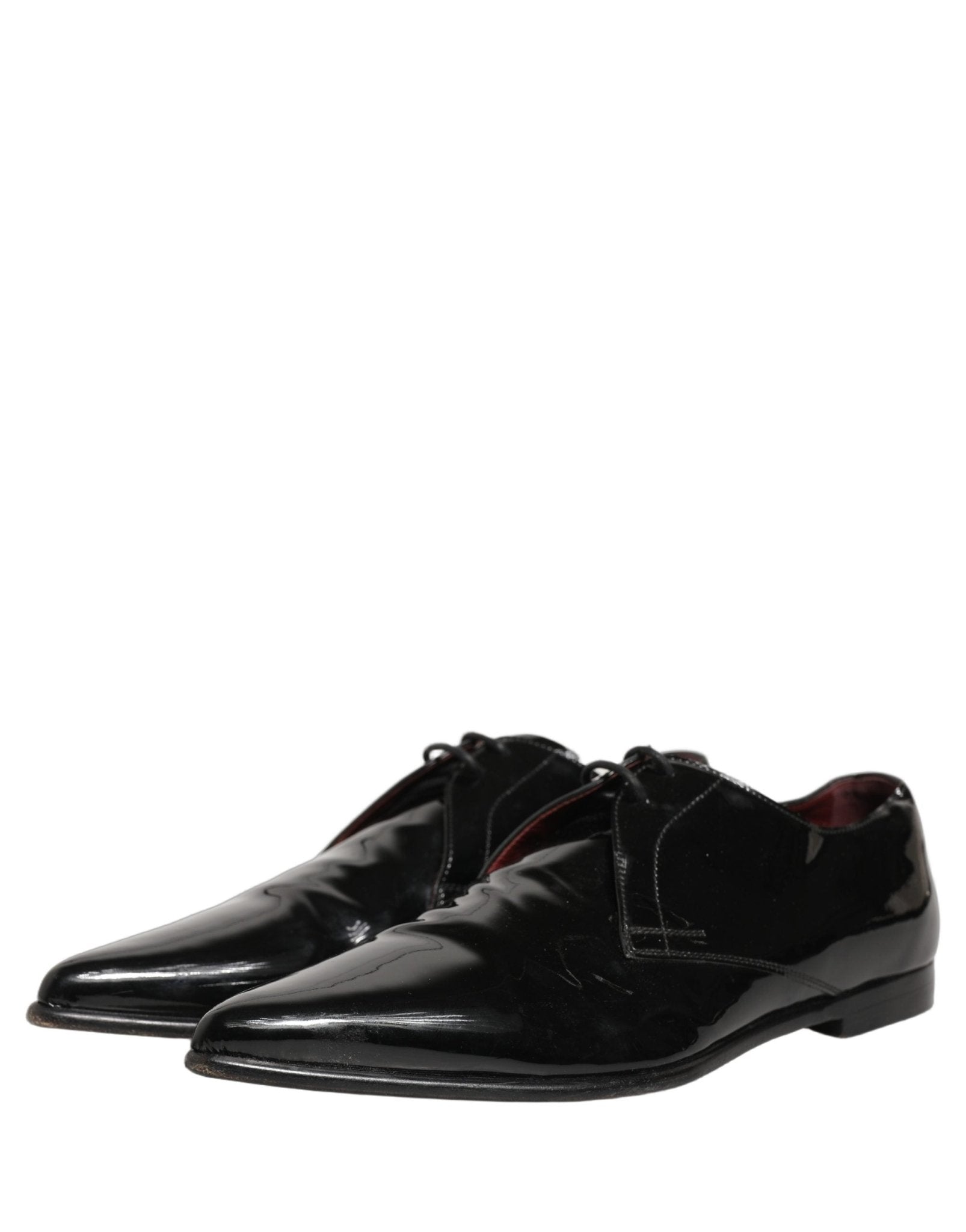 Dolce & Gabbana Black Leather Men Derby Dress Formal Shoes - RIMODA
