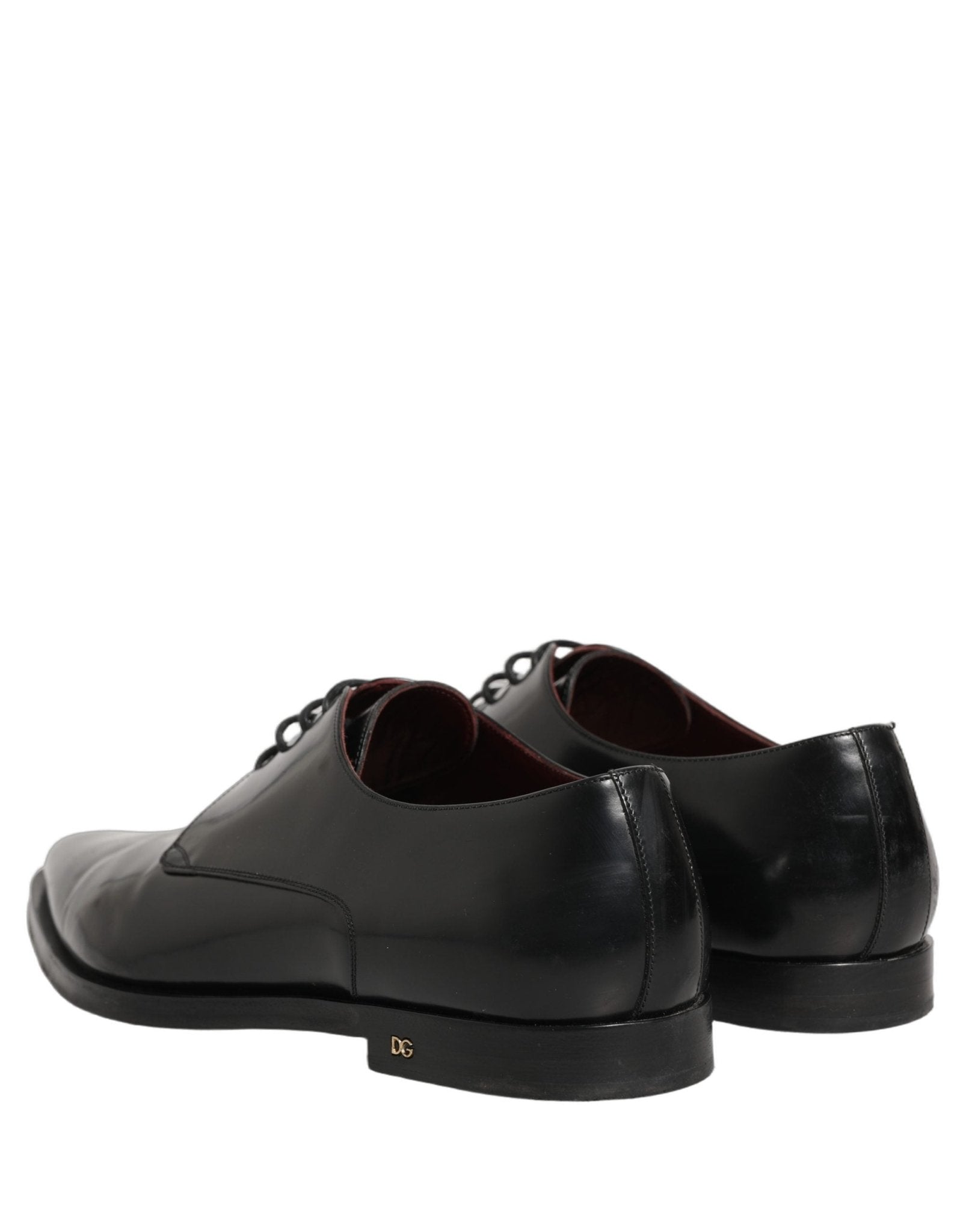 Dolce & Gabbana Black Leather Men Derby Dress Formal Shoes - RIMODA