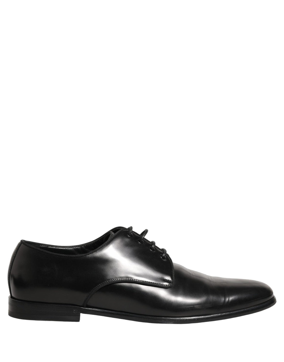 Dolce & Gabbana Black Leather Men Derby Dress Formal Shoes - RIMODA