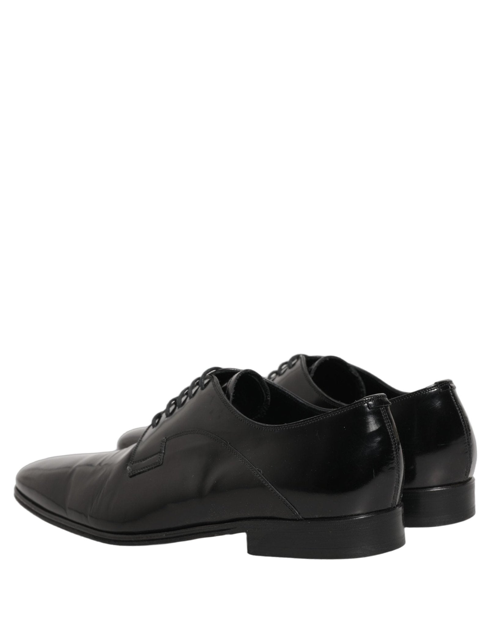 Dolce & Gabbana Black Leather Men Derby Dress Formal Shoes - RIMODA