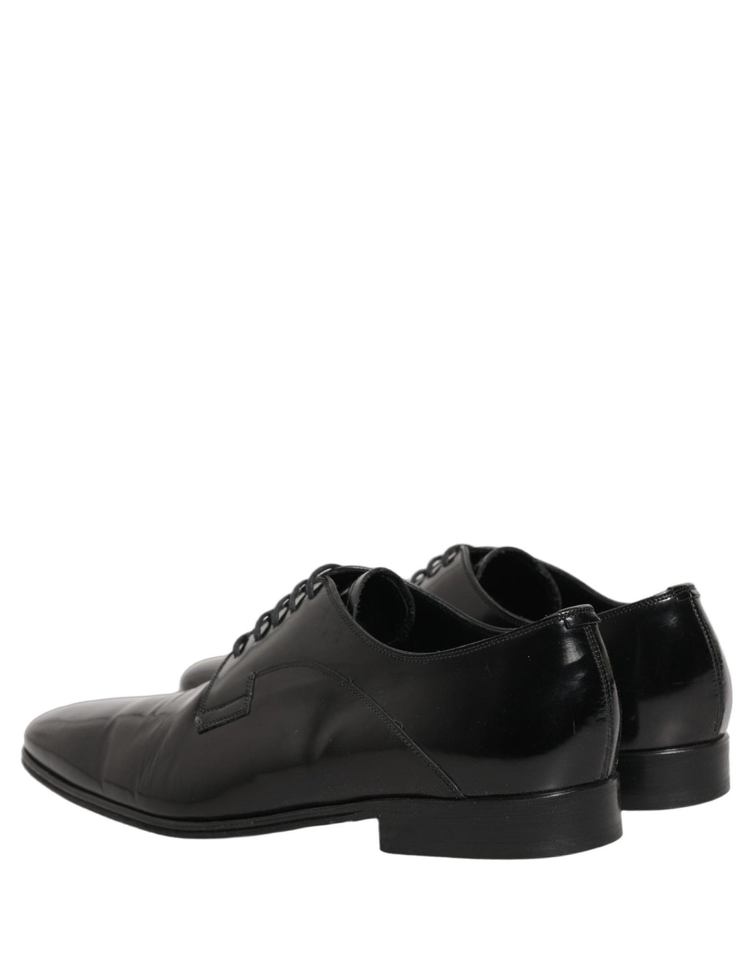 Dolce & Gabbana Black Leather Men Derby Dress Formal Shoes - RIMODA