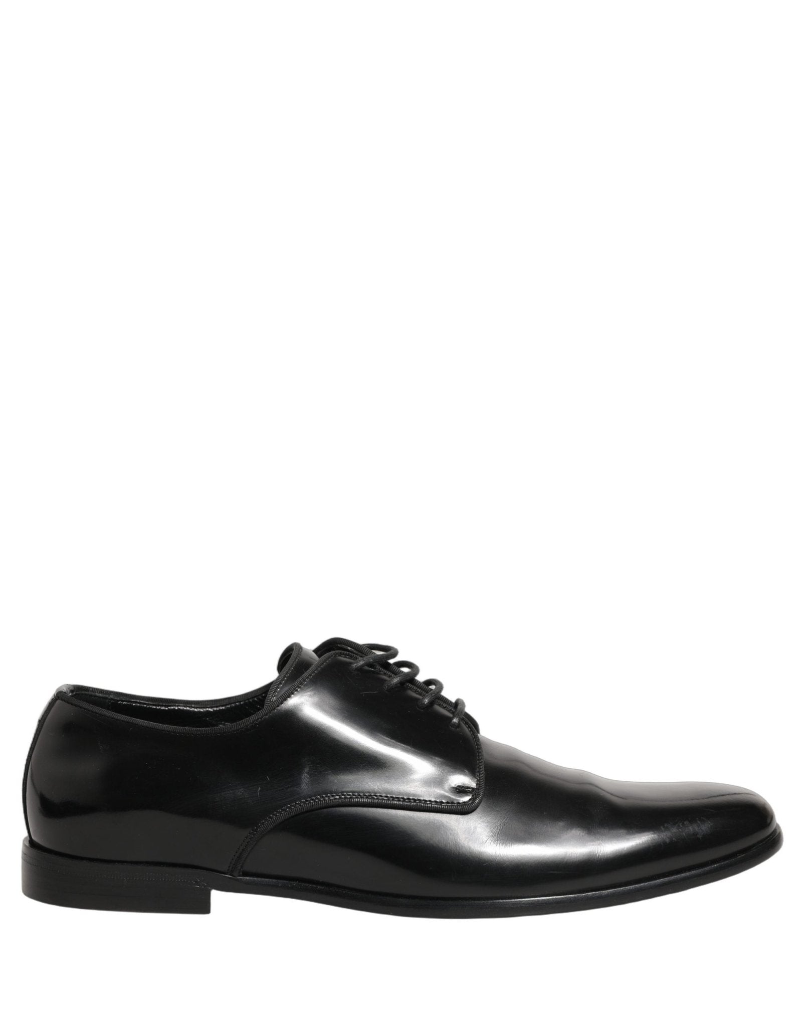 Dolce & Gabbana Black Leather Men Derby Dress Formal Shoes - RIMODA