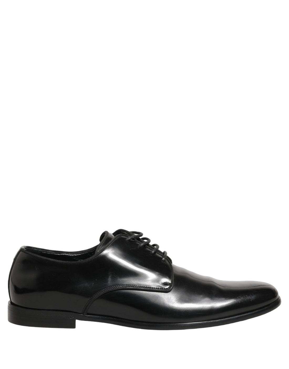 Dolce & Gabbana Black Leather Men Derby Dress Formal Shoes - RIMODA
