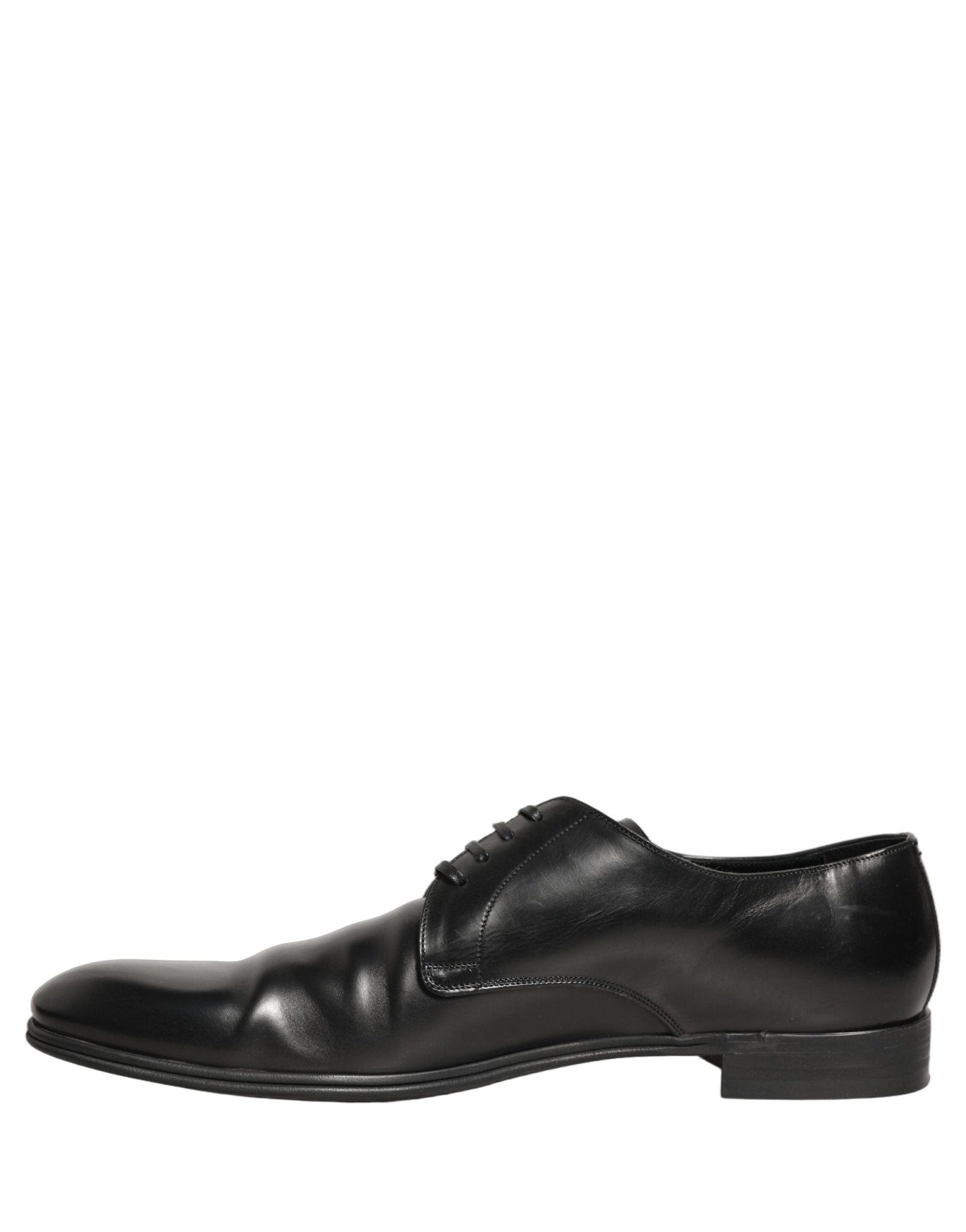 Dolce & Gabbana Black Leather Men Derby Dress Formal Shoes - RIMODA