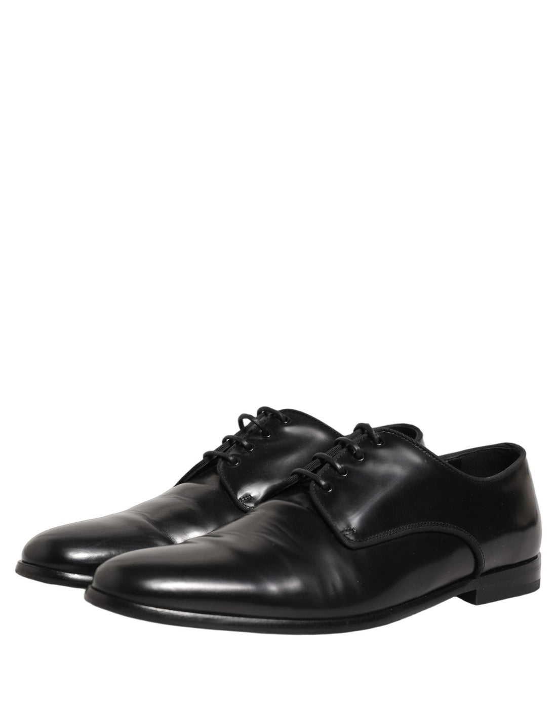Dolce & Gabbana Black Leather Men Derby Dress Formal Shoes - RIMODA