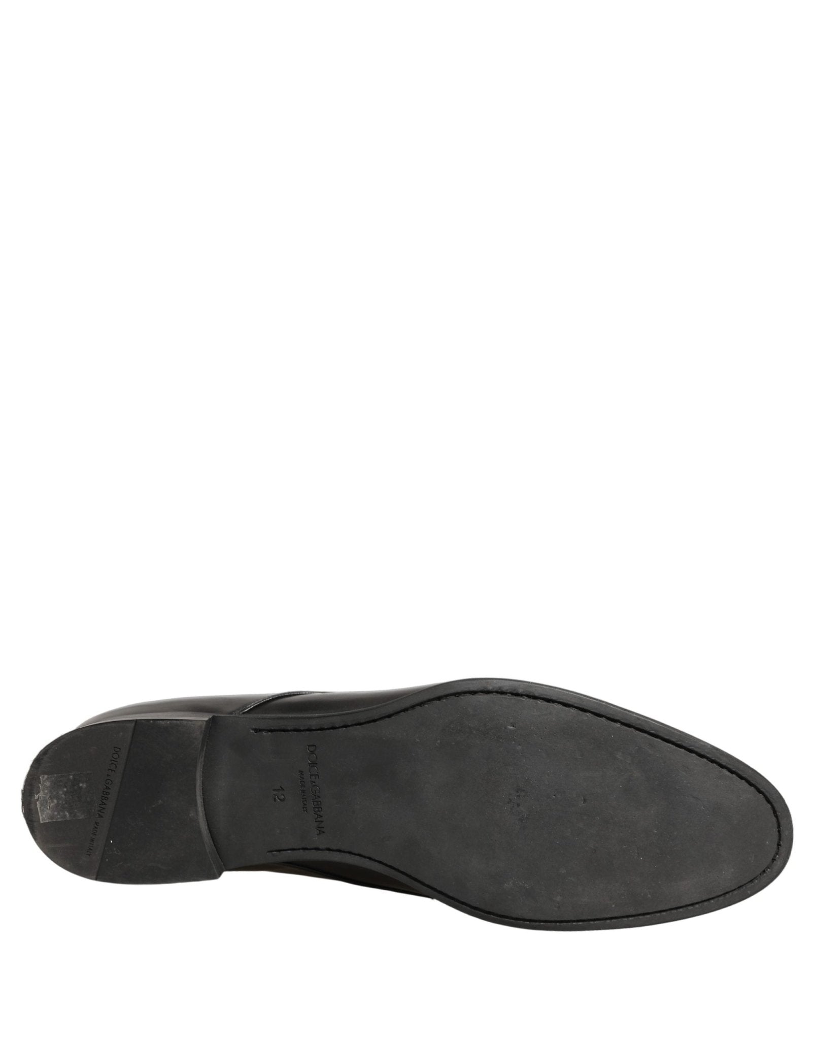 Dolce & Gabbana Black Leather Men Derby Dress Formal Shoes - RIMODA