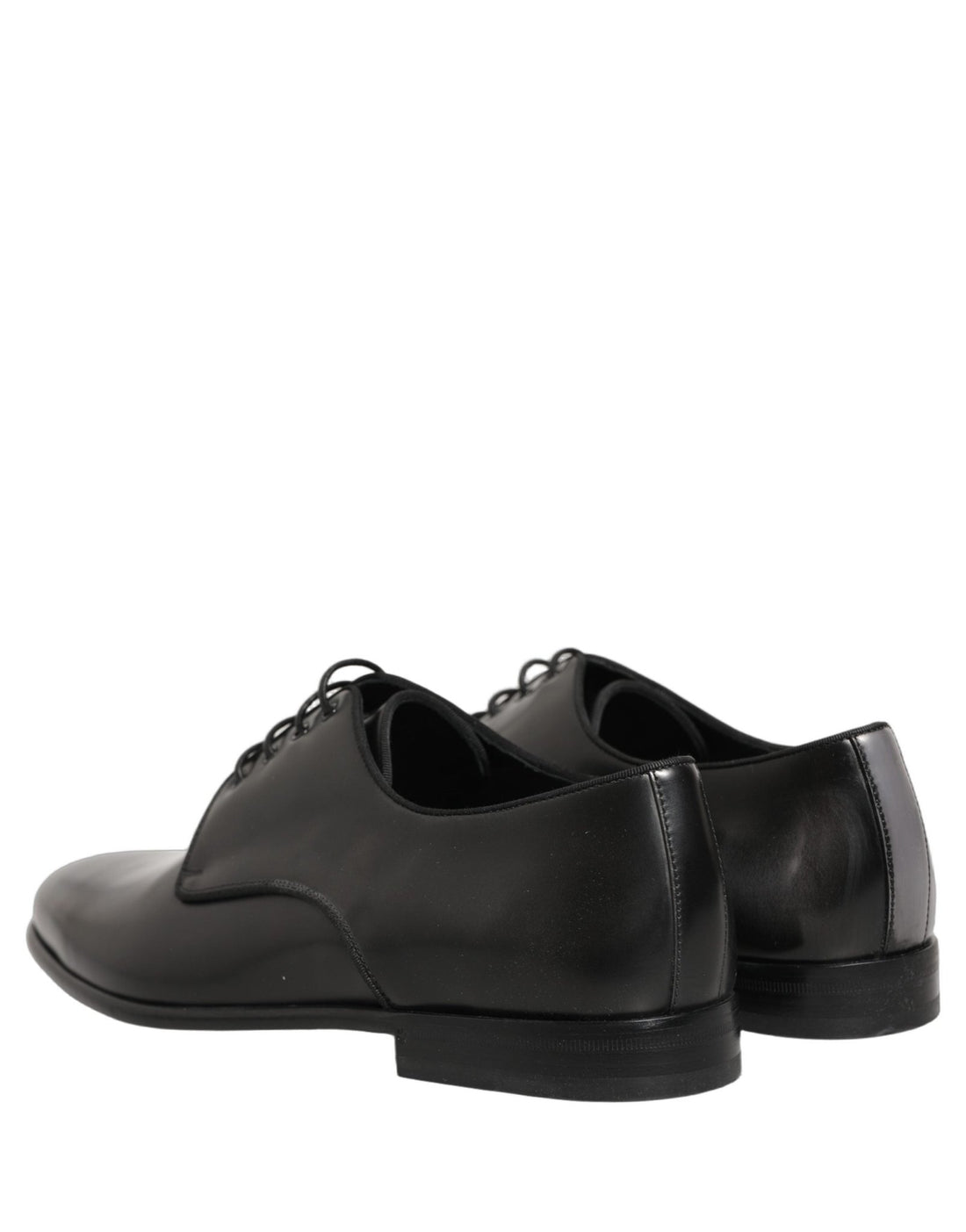 Dolce & Gabbana Black Leather Men Derby Dress Formal Shoes - RIMODA