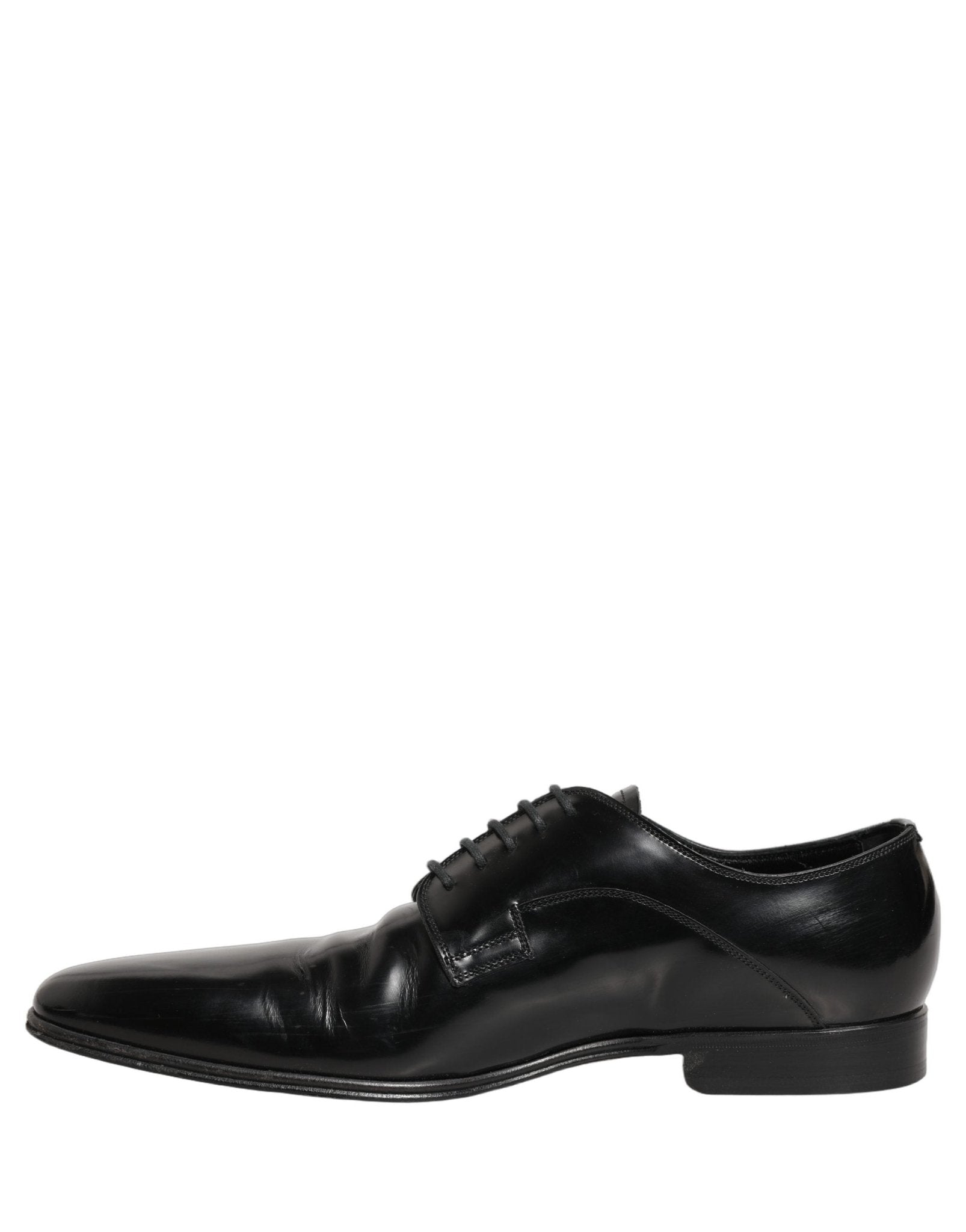 Dolce & Gabbana Black Leather Men Derby Dress Formal Shoes - RIMODA