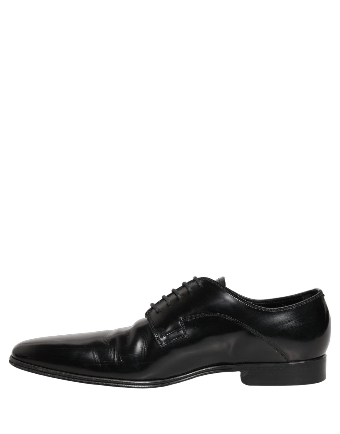 Dolce & Gabbana Black Leather Men Derby Dress Formal Shoes - RIMODA