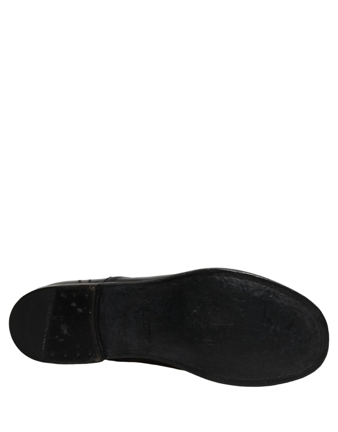 Dolce & Gabbana Black Leather Men Derby Dress Formal Shoes - RIMODA