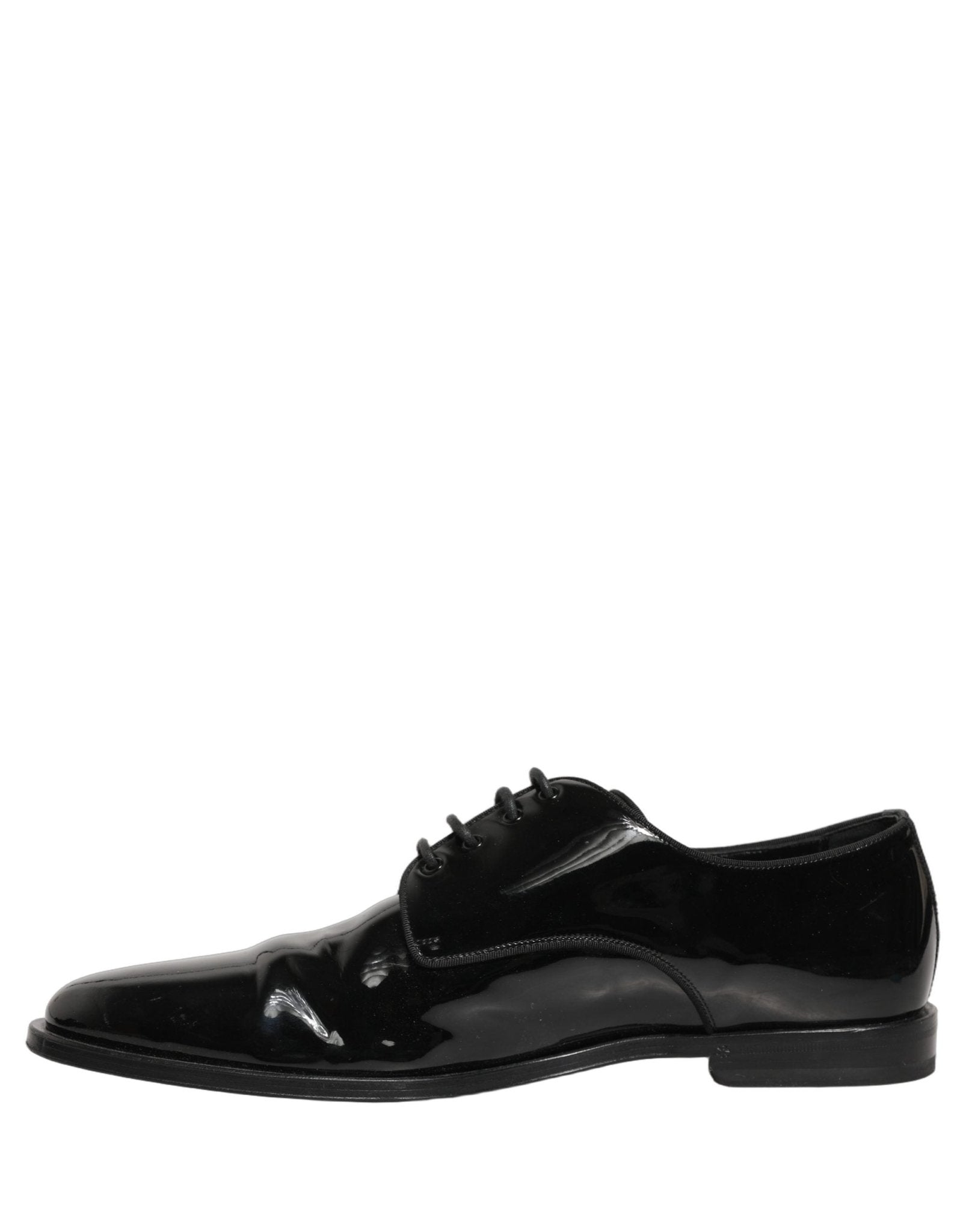 Dolce & Gabbana Black Leather Men Derby Dress Formal Shoes - RIMODA