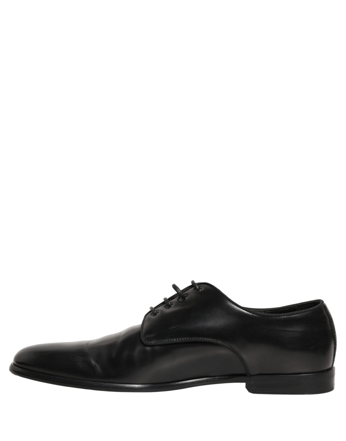 Dolce & Gabbana Black Leather Men Derby Dress Formal Shoes - RIMODA