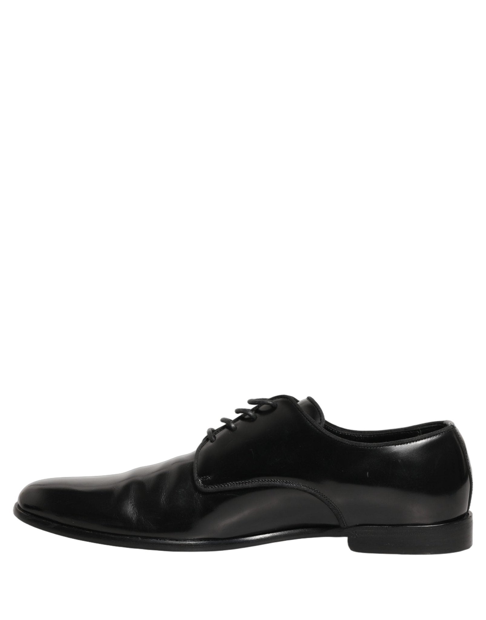 Dolce & Gabbana Black Leather Men Derby Dress Formal Shoes - RIMODA