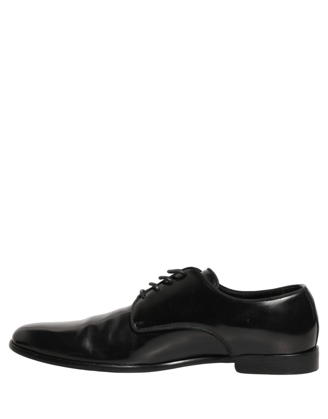 Dolce & Gabbana Black Leather Men Derby Dress Formal Shoes - RIMODA