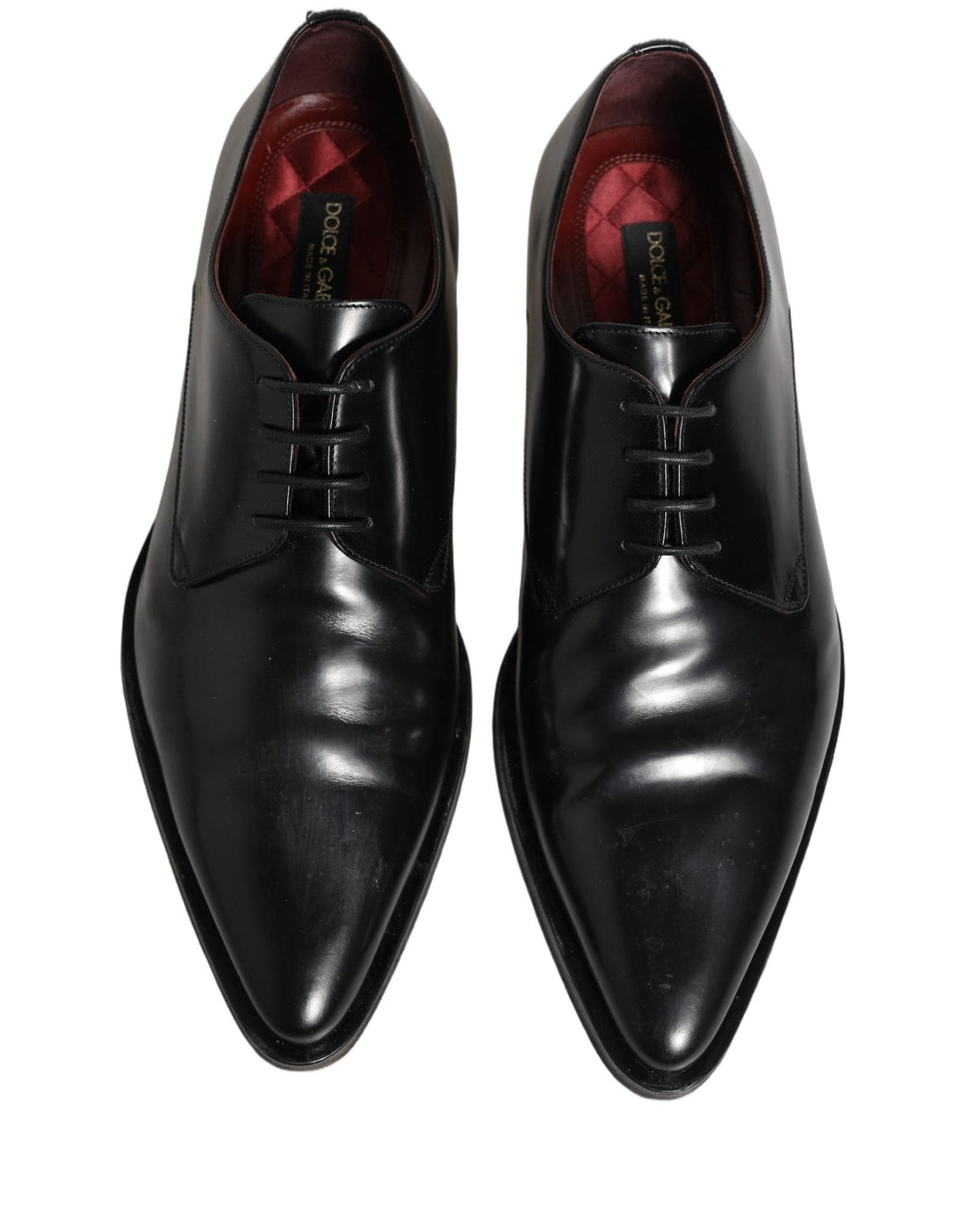Dolce & Gabbana Black Leather Men Derby Dress Formal Shoes - RIMODA