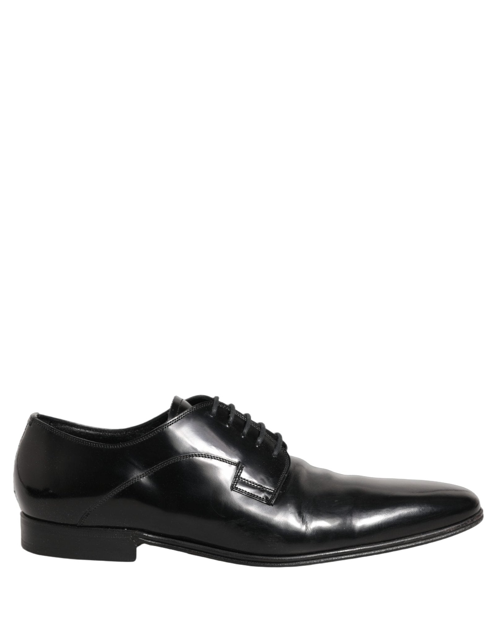 Dolce & Gabbana Black Leather Men Derby Dress Formal Shoes - RIMODA