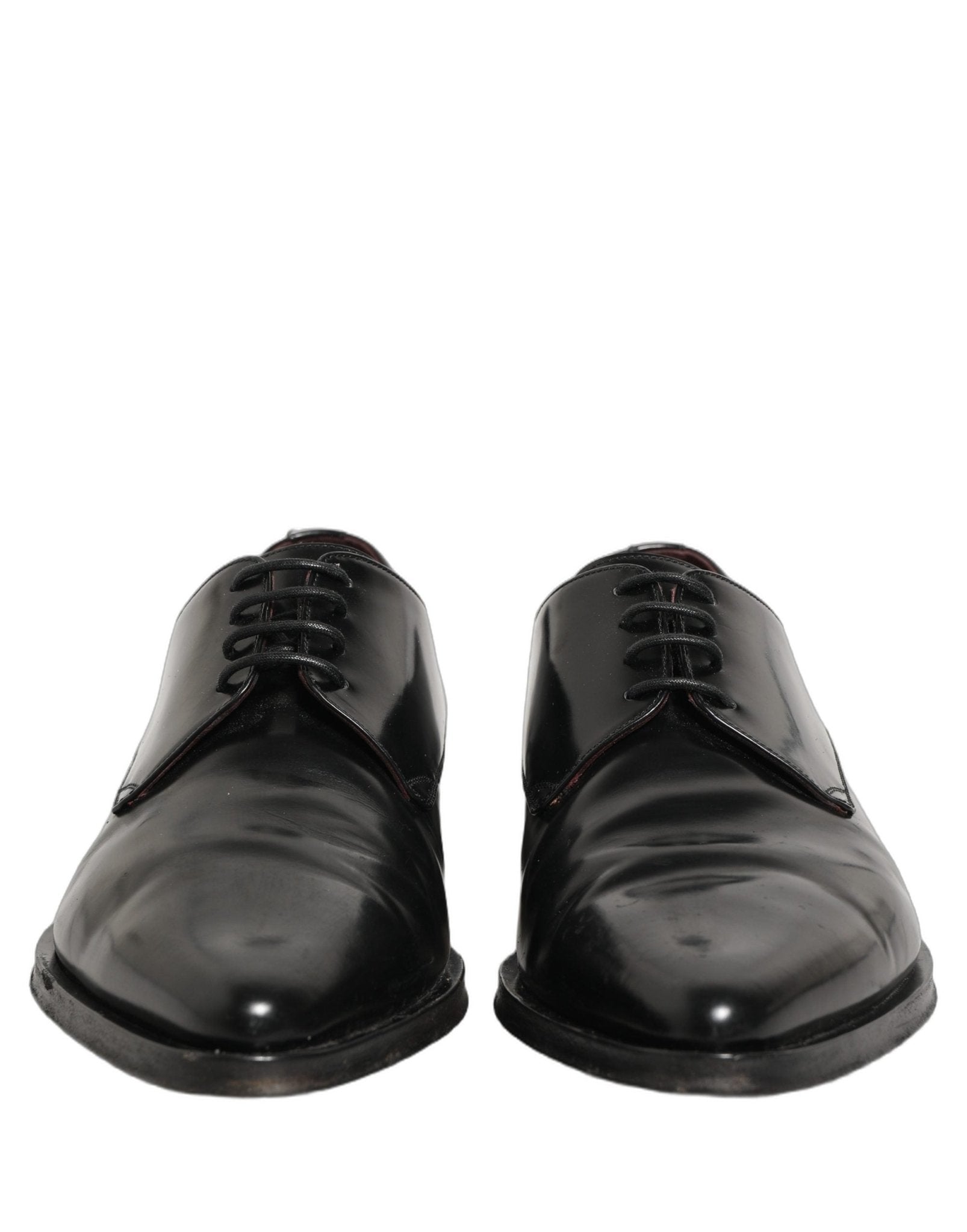 Dolce & Gabbana Black Leather Men Derby Dress Formal Shoes - RIMODA