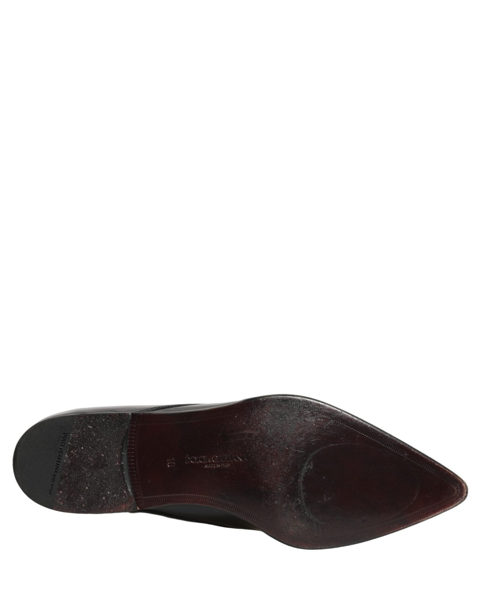 Dolce & Gabbana Black Leather Men Derby Dress Formal Shoes - RIMODA