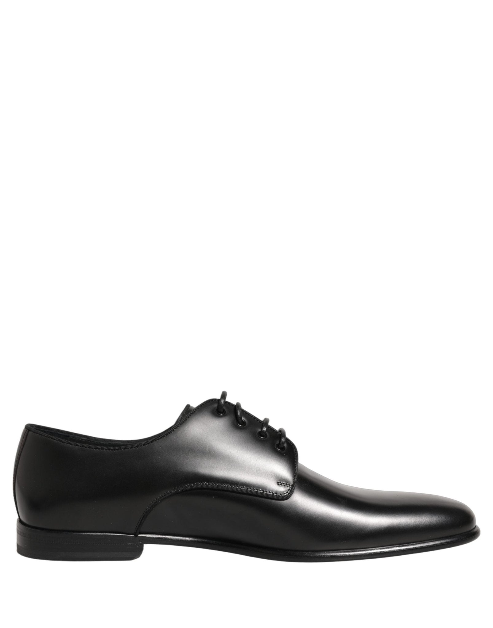 Dolce & Gabbana Black Leather Men Derby Dress Formal Shoes - RIMODA