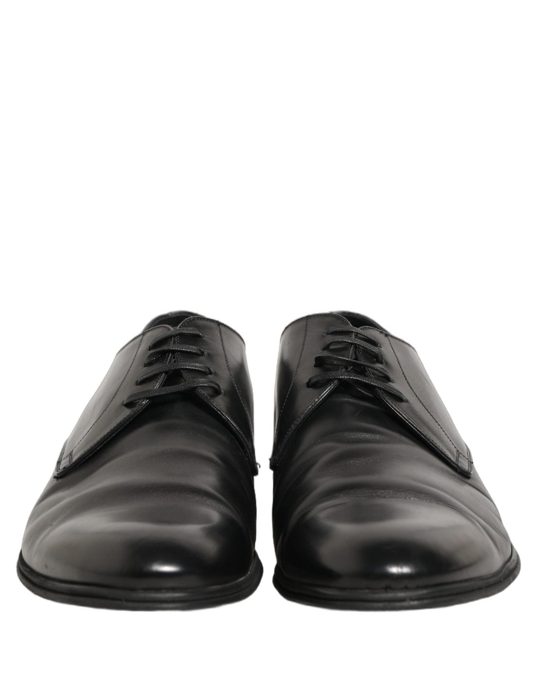 Dolce & Gabbana Black Leather Men Derby Dress Formal Shoes - RIMODA