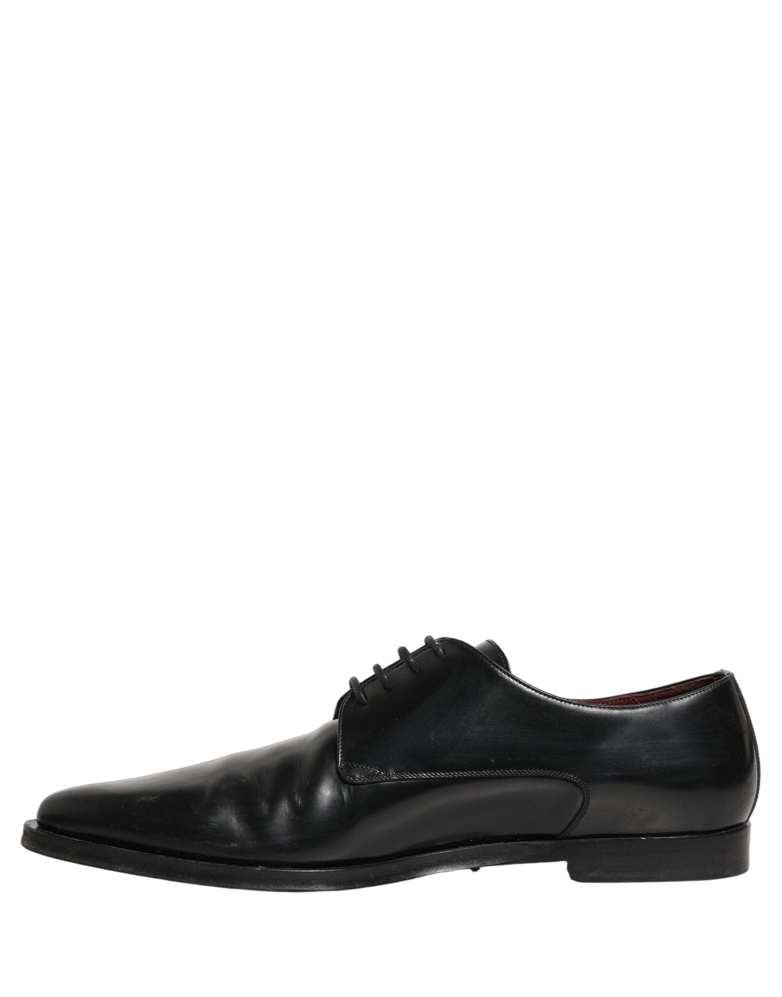 Dolce & Gabbana Black Leather Men Derby Dress Formal Shoes - RIMODA
