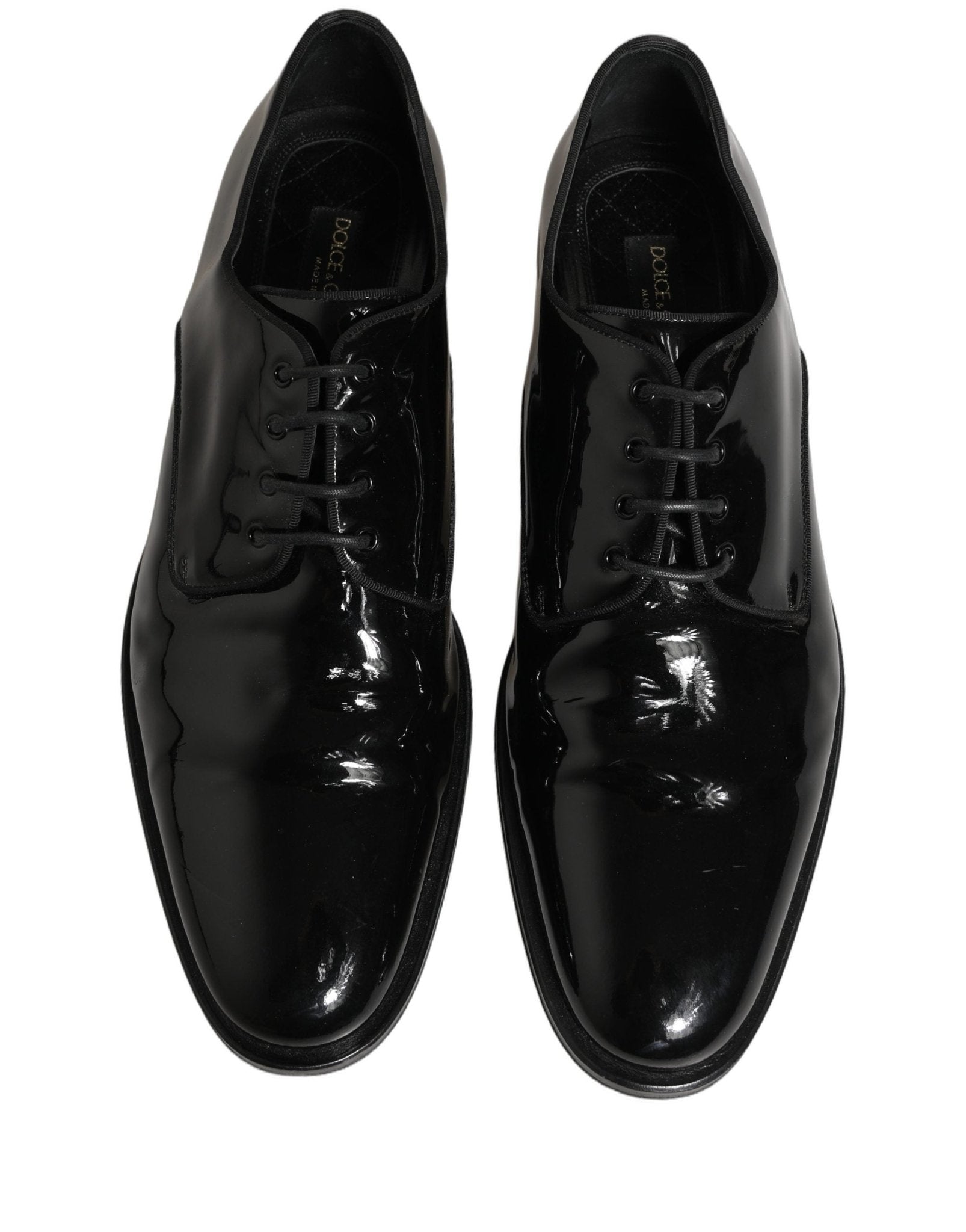 Dolce & Gabbana Black Leather Men Derby Dress Formal Shoes - RIMODA