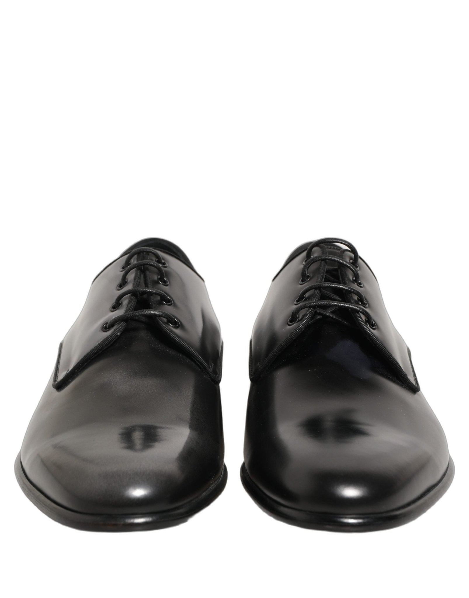 Dolce & Gabbana Black Leather Men Derby Dress Formal Shoes - RIMODA