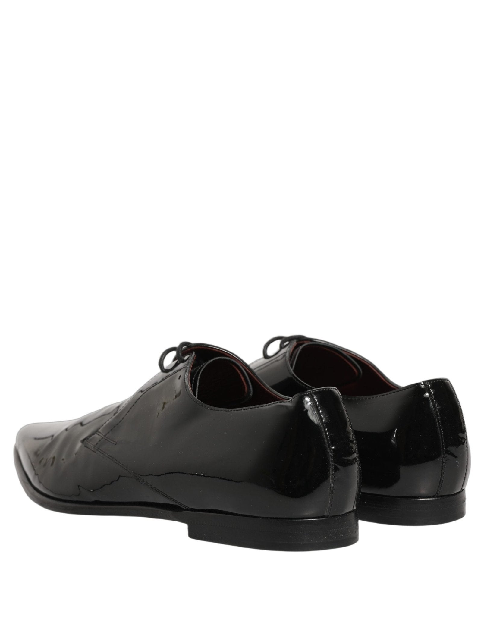 Dolce & Gabbana Black Leather Men Derby Dress Formal Shoes - RIMODA