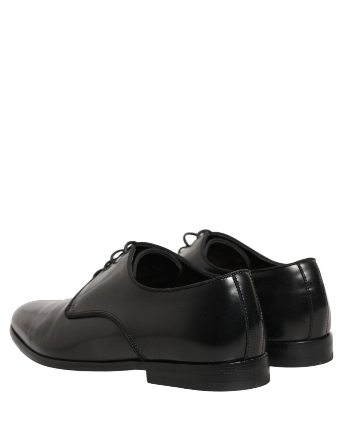 Dolce & Gabbana Black Leather Men Derby Dress Formal Shoes - RIMODA
