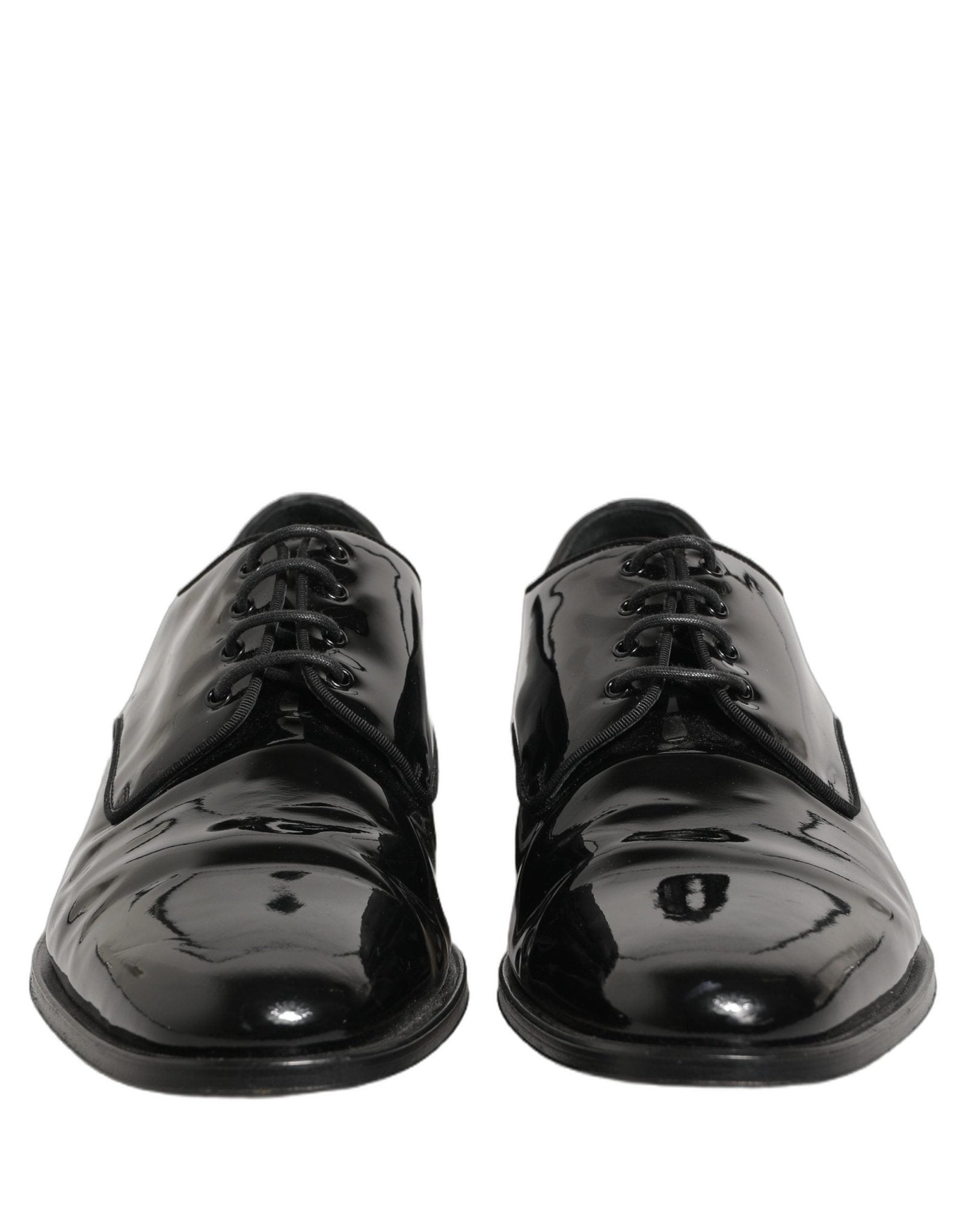 Dolce & Gabbana Black Leather Men Derby Dress Formal Shoes - RIMODA