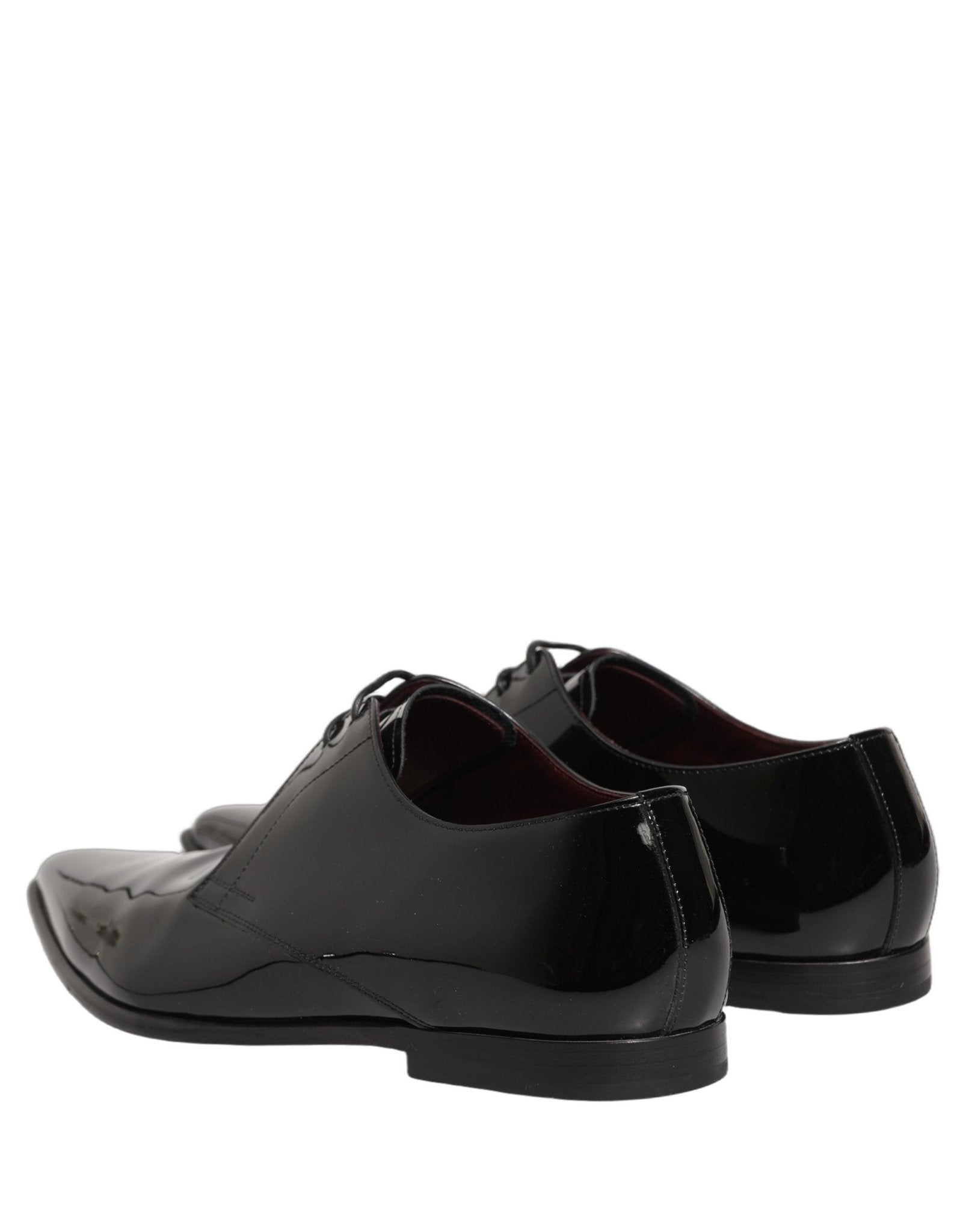 Dolce & Gabbana Black Leather Men Derby Dress Formal Shoes - RIMODA