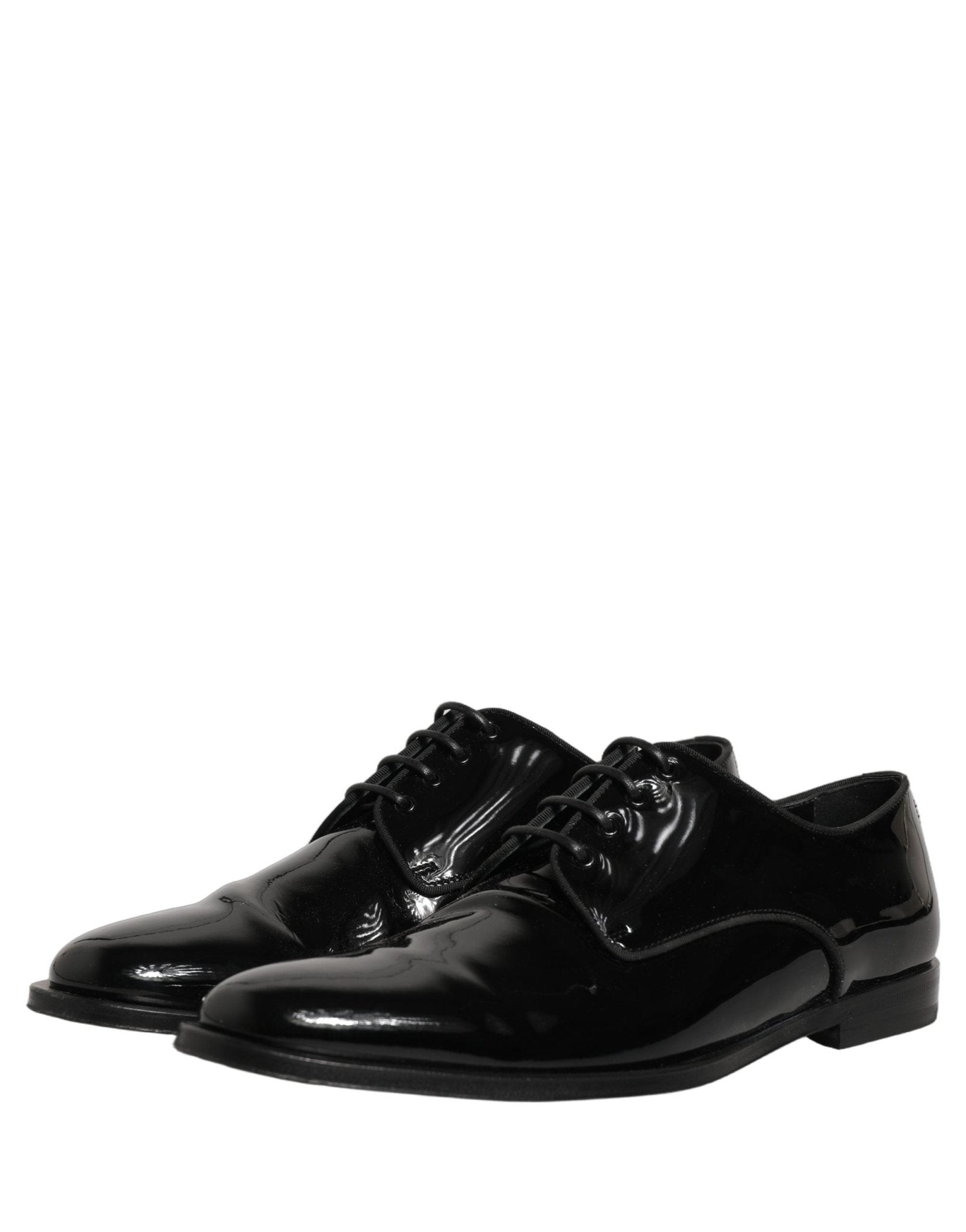 Dolce & Gabbana Black Leather Men Derby Dress Men Formal Shoes - RIMODA