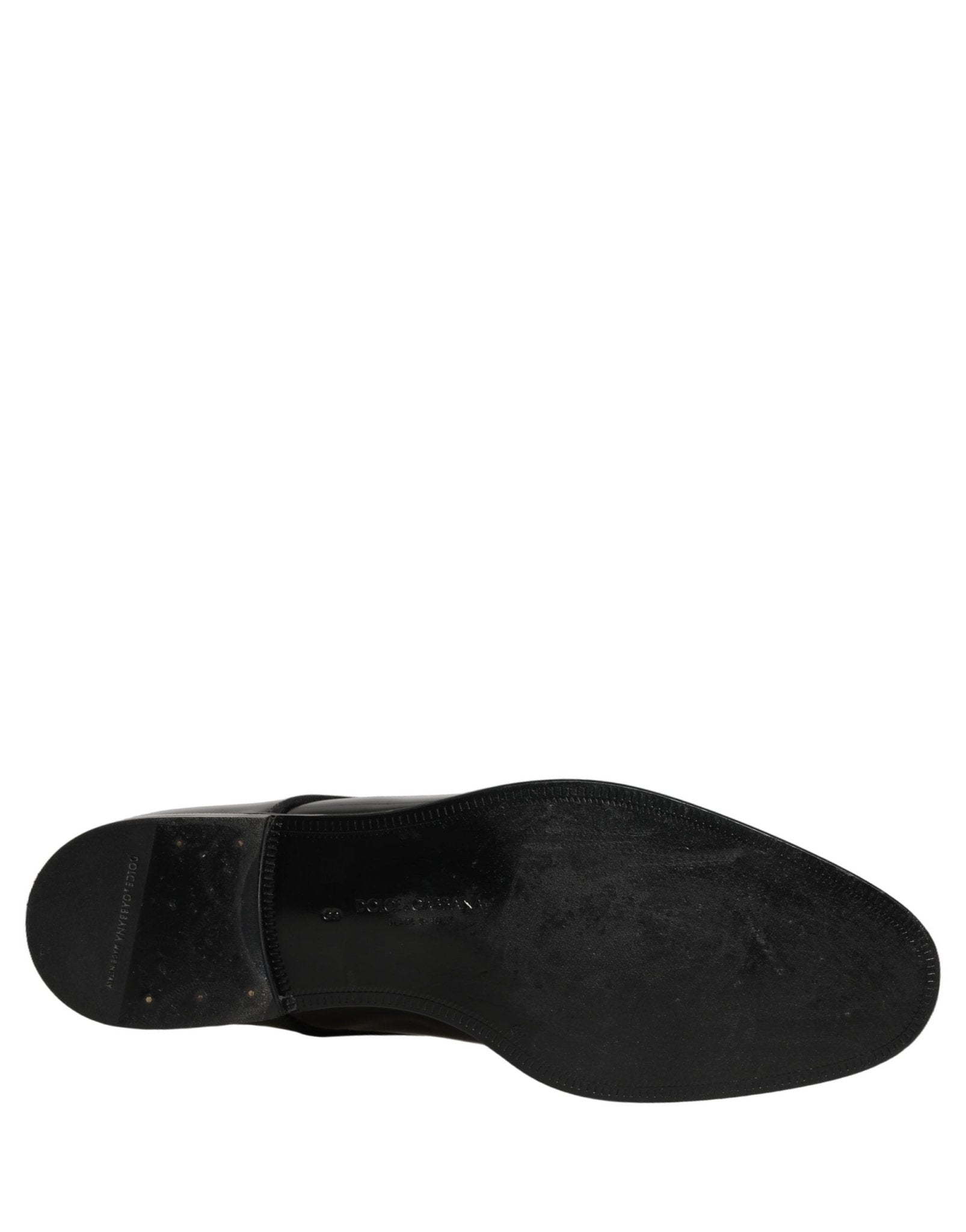 Dolce & Gabbana Black Leather Men Derby Dress Men Formal Shoes - RIMODA